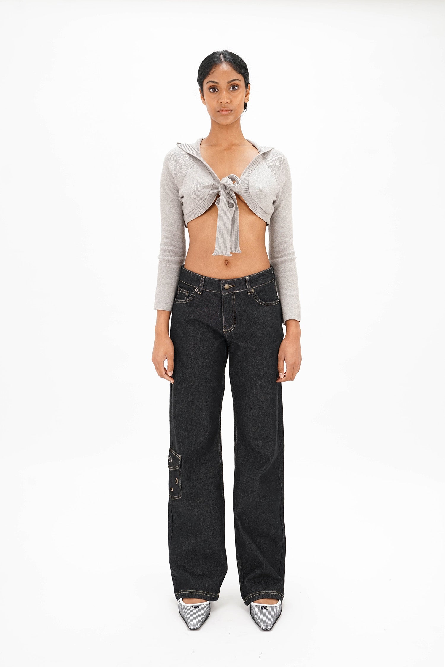 Isa Boulder - Tied Hoodie - Light Grey