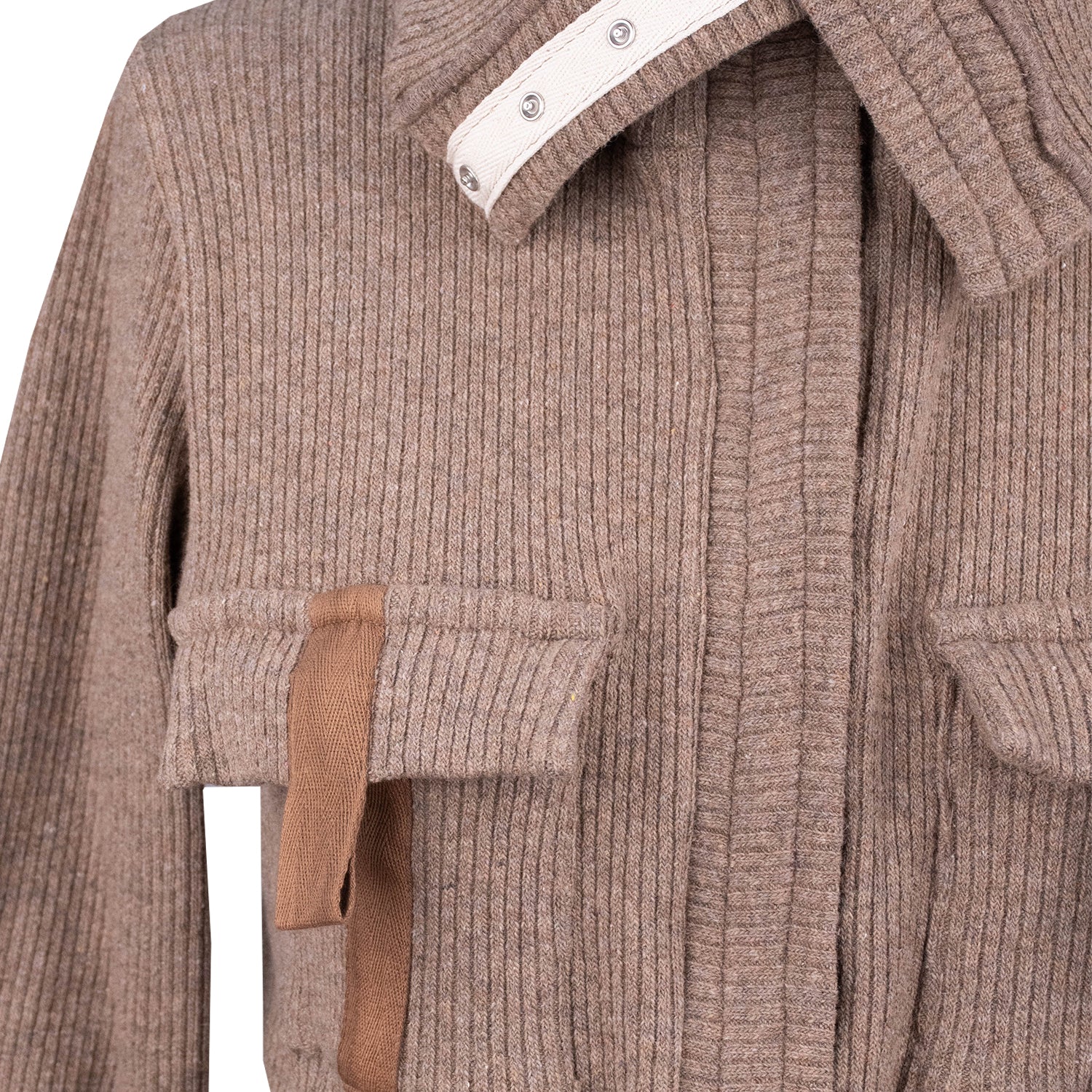 L.H - Cargo Cardigan - Brown Marle