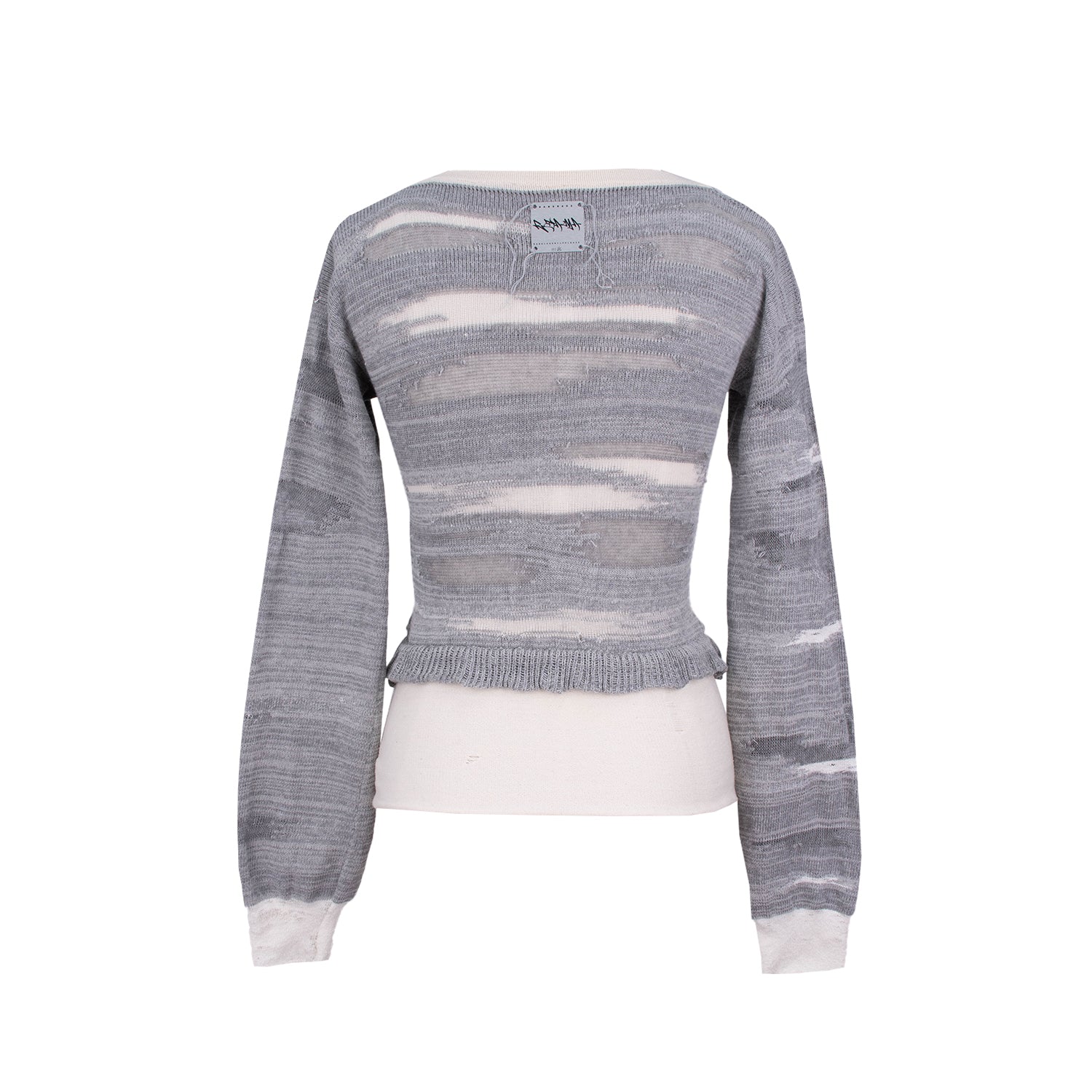 RTAMA - Cardi - Grey & White