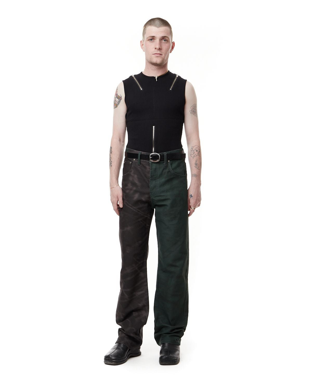 SERAPIS - Split Draw Uni Denim Pant