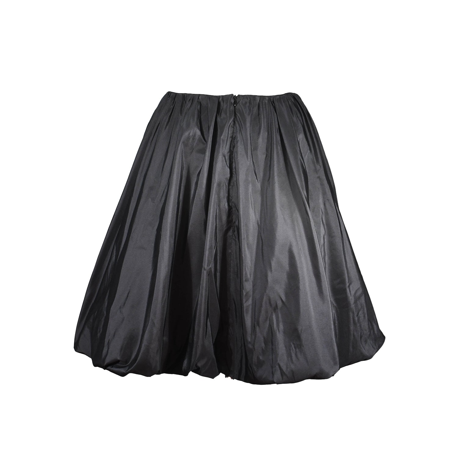 all is a gentle spring - The Polonaise Skirt - Black Silk