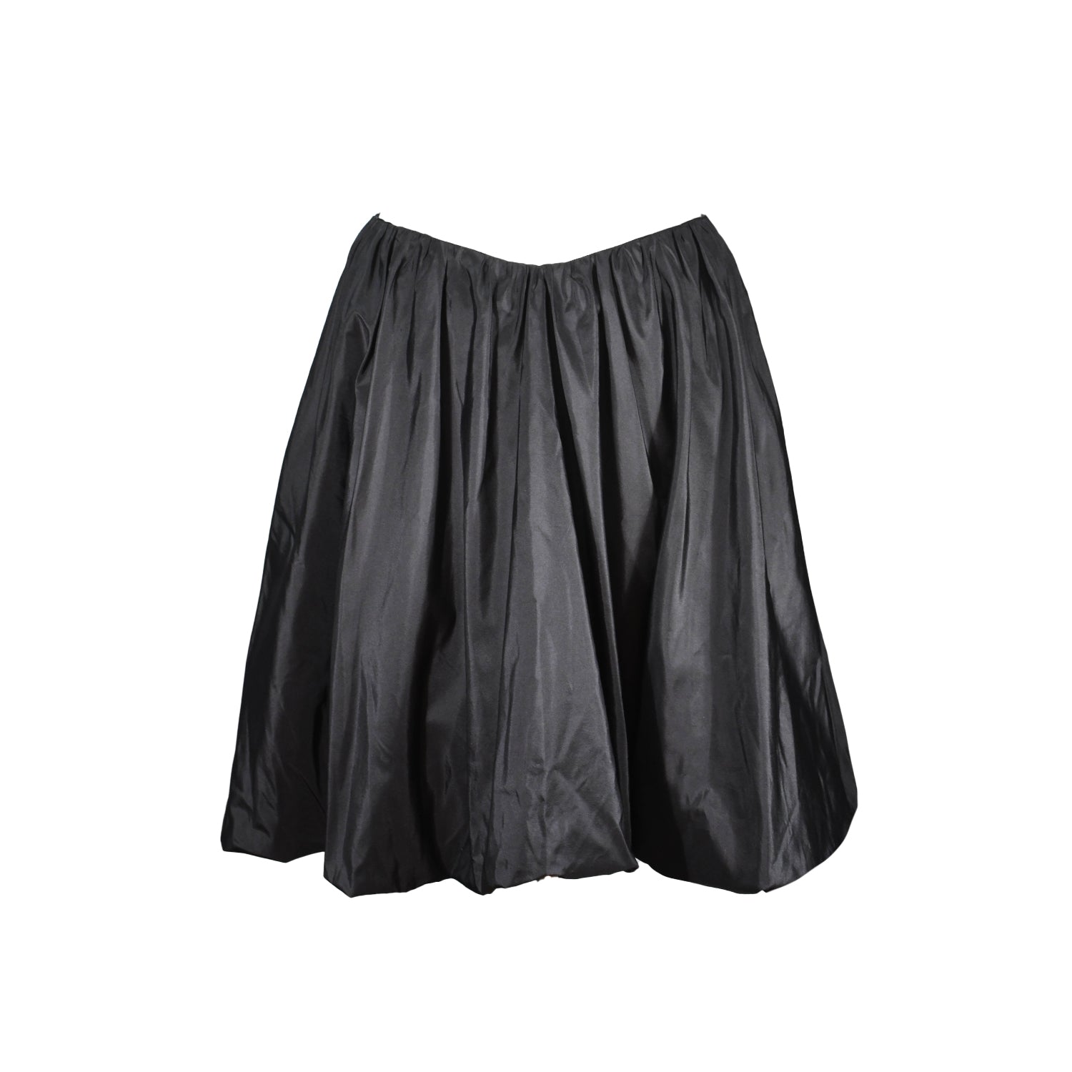 all is a gentle spring - The Polonaise Skirt - Black Silk