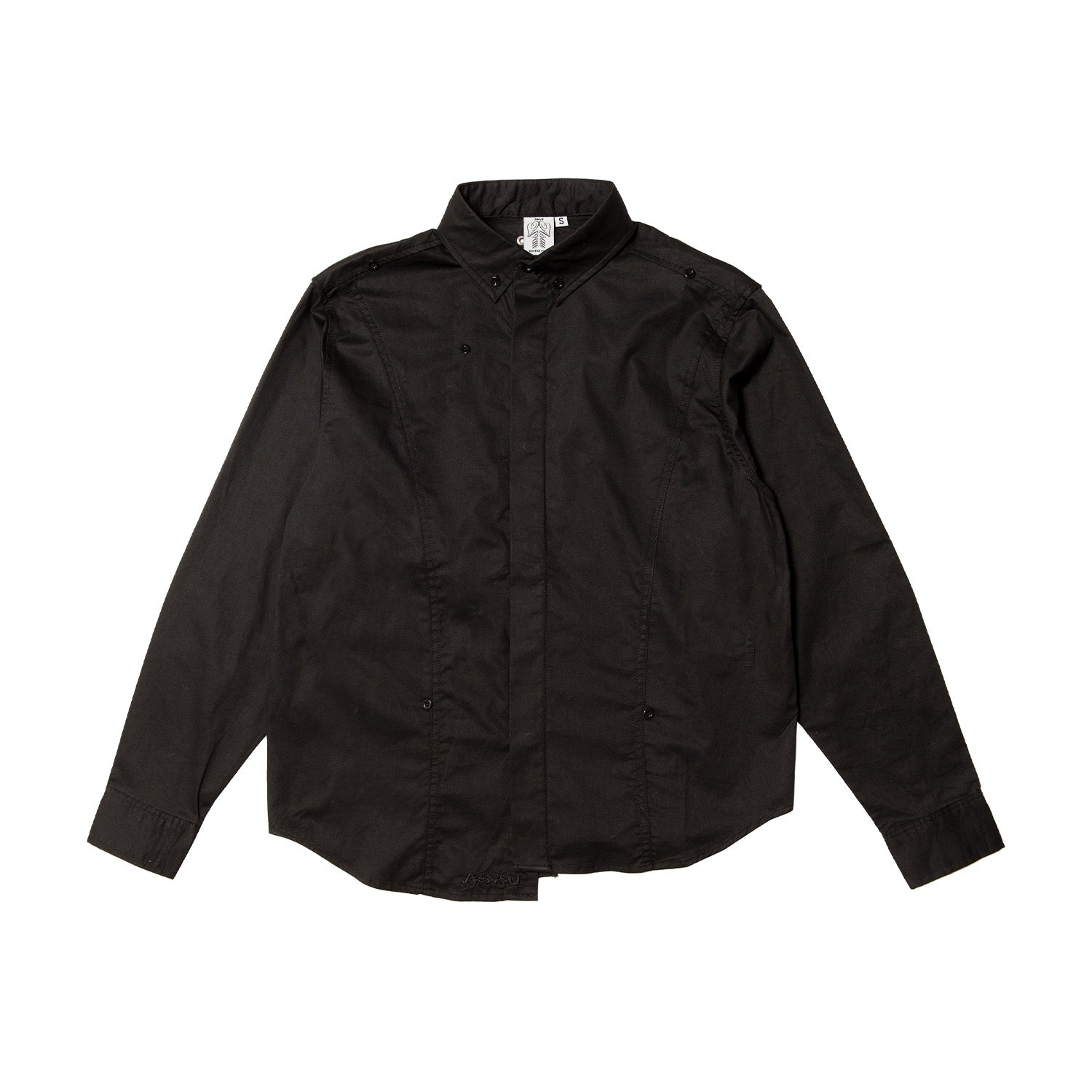 ASAU - Wrap Shirt - Black