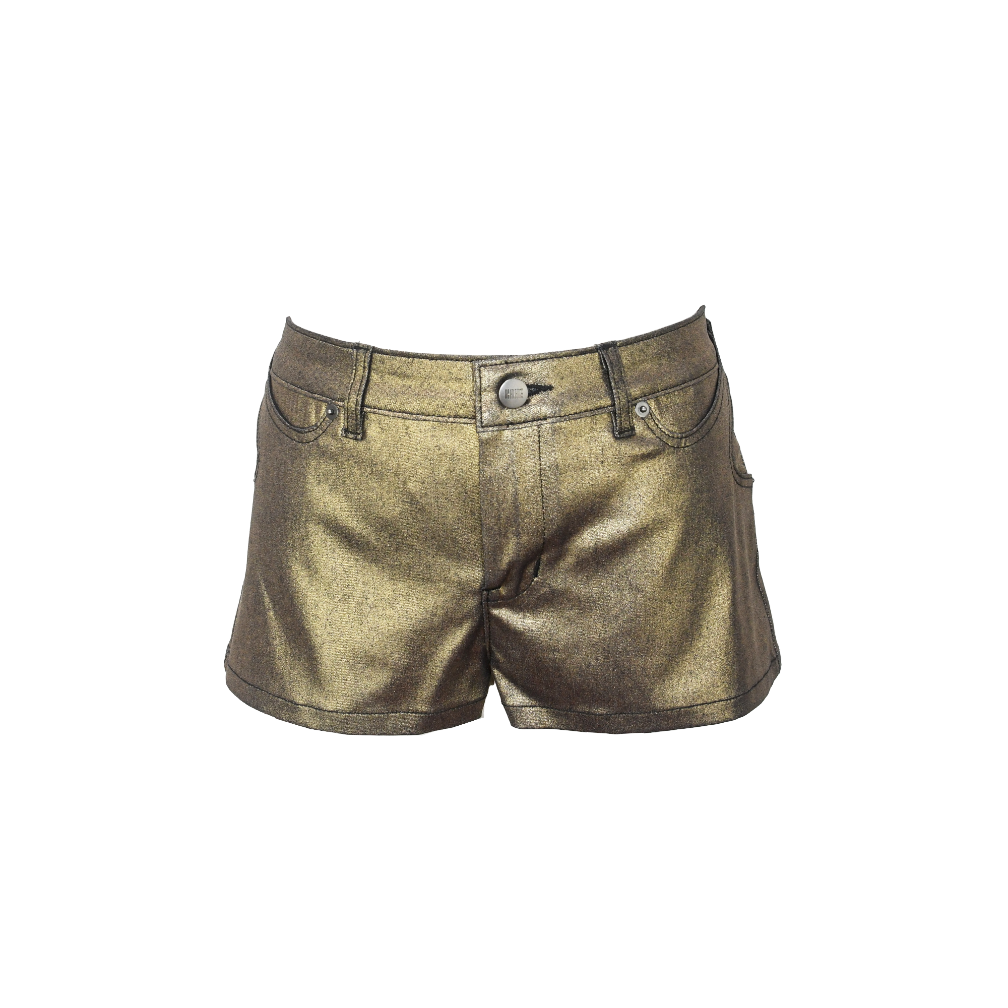 KAHE - Back Buckle Mini Shorts - Gold