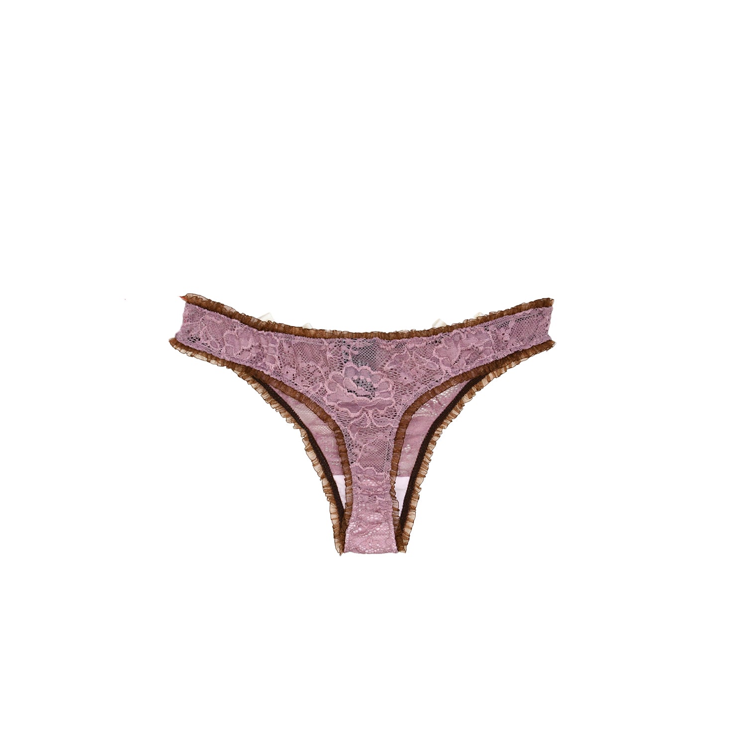 Bizarre - Laced Brooke Thong - Petal Plum