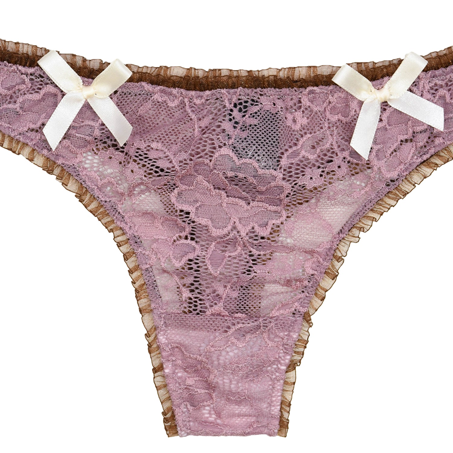 Bizarre - Laced Brooke Thong - Petal Plum