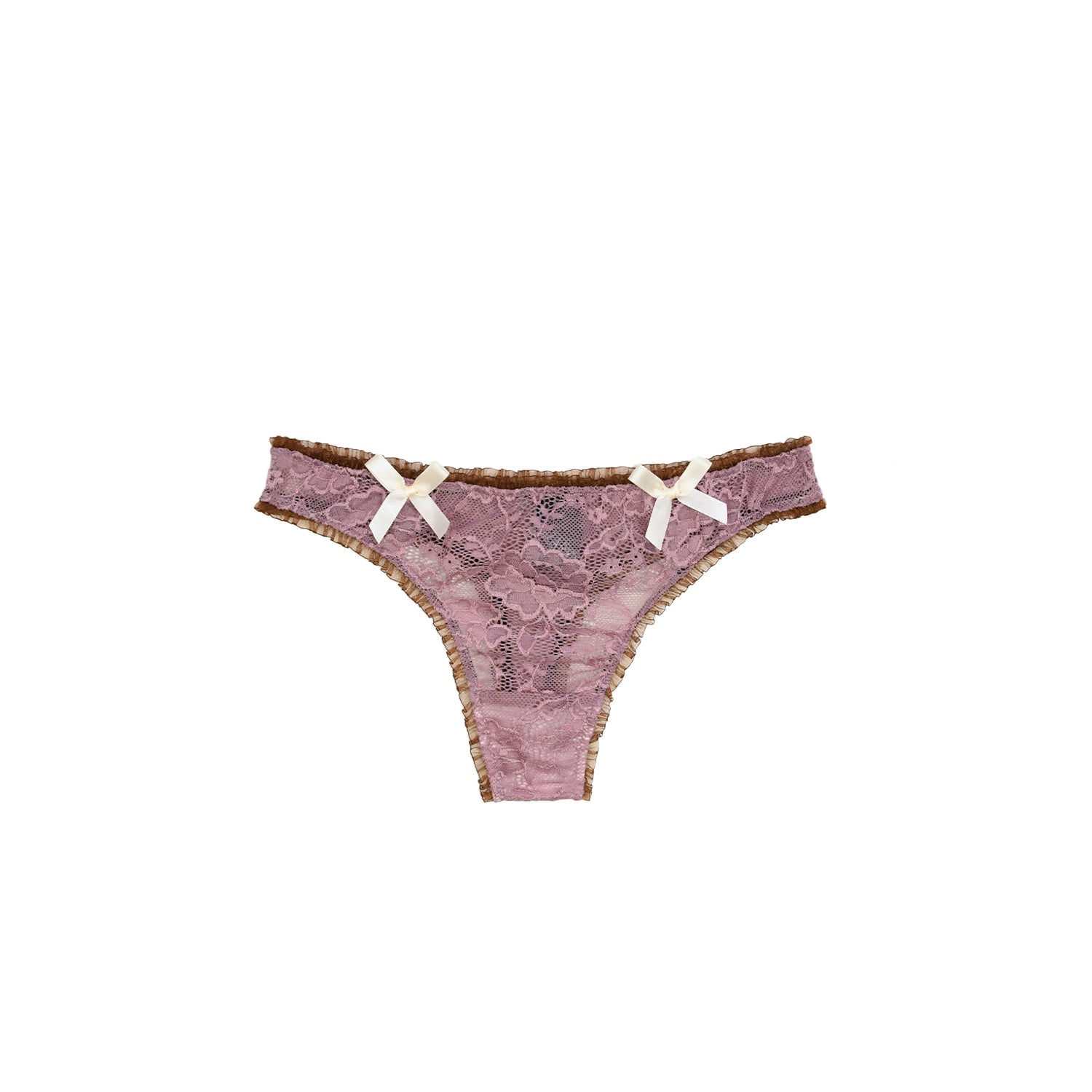 Bizarre - Laced Brooke Thong - Petal Plum