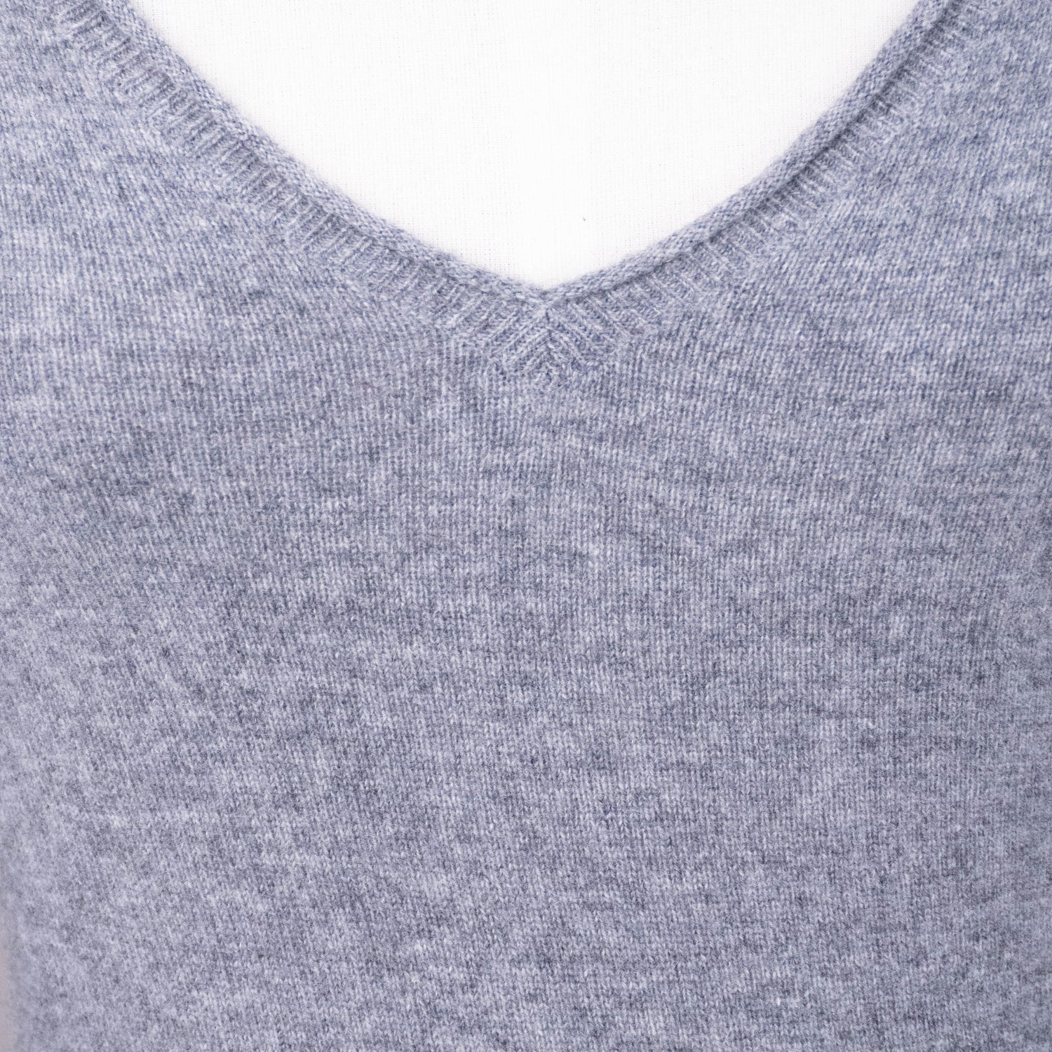 Be Right Back - Retired Cheerleader V-Neck Knit - Mid Grey