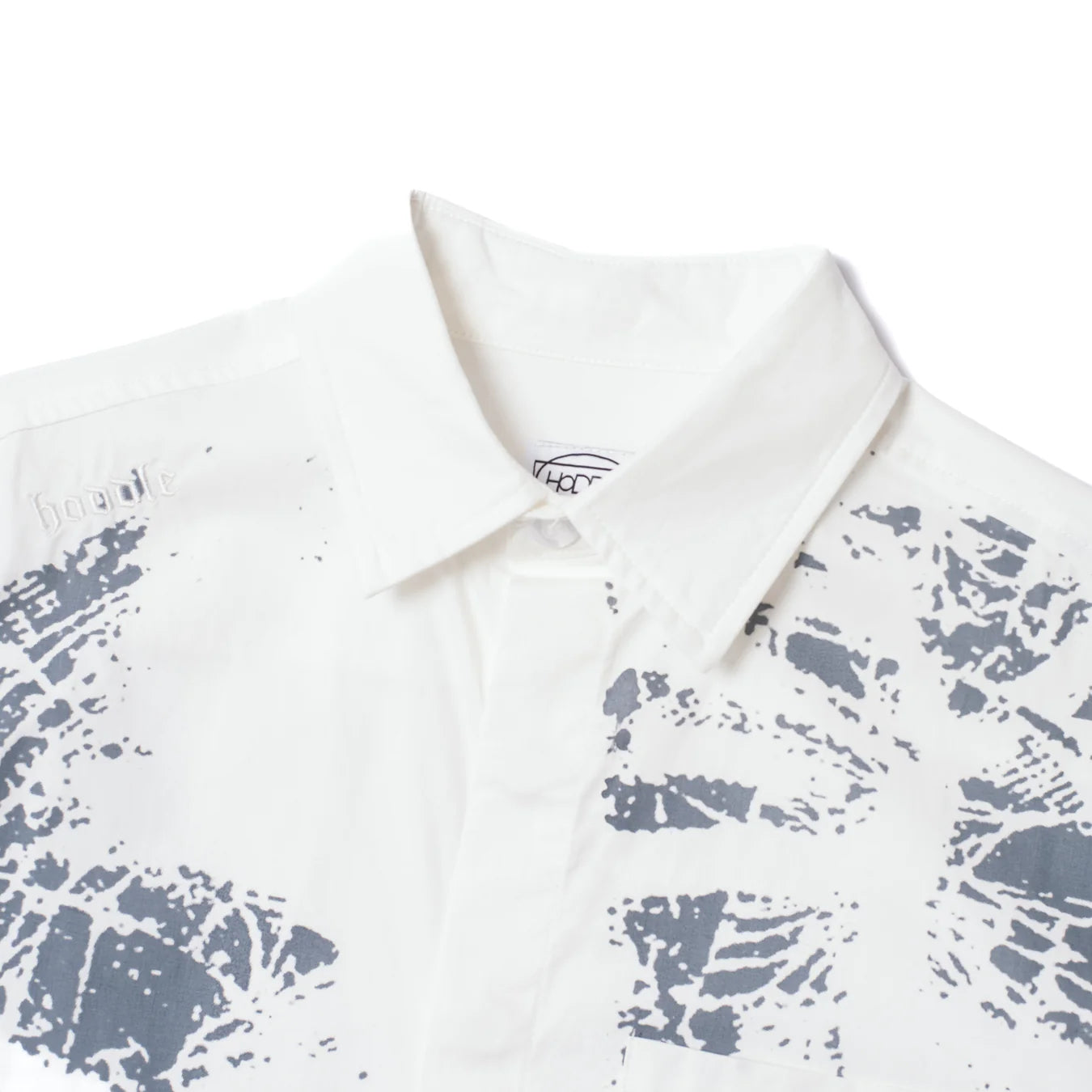 HODDLE Concrete Oxford Shirt - White