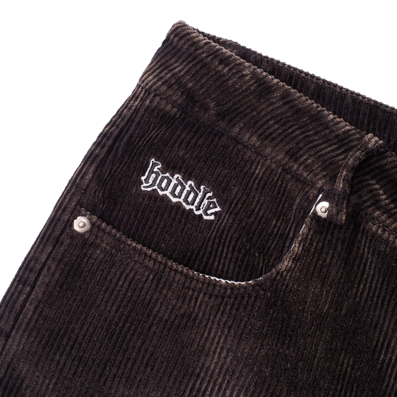HODDLE Rang Corduroy Pant - Black Wash