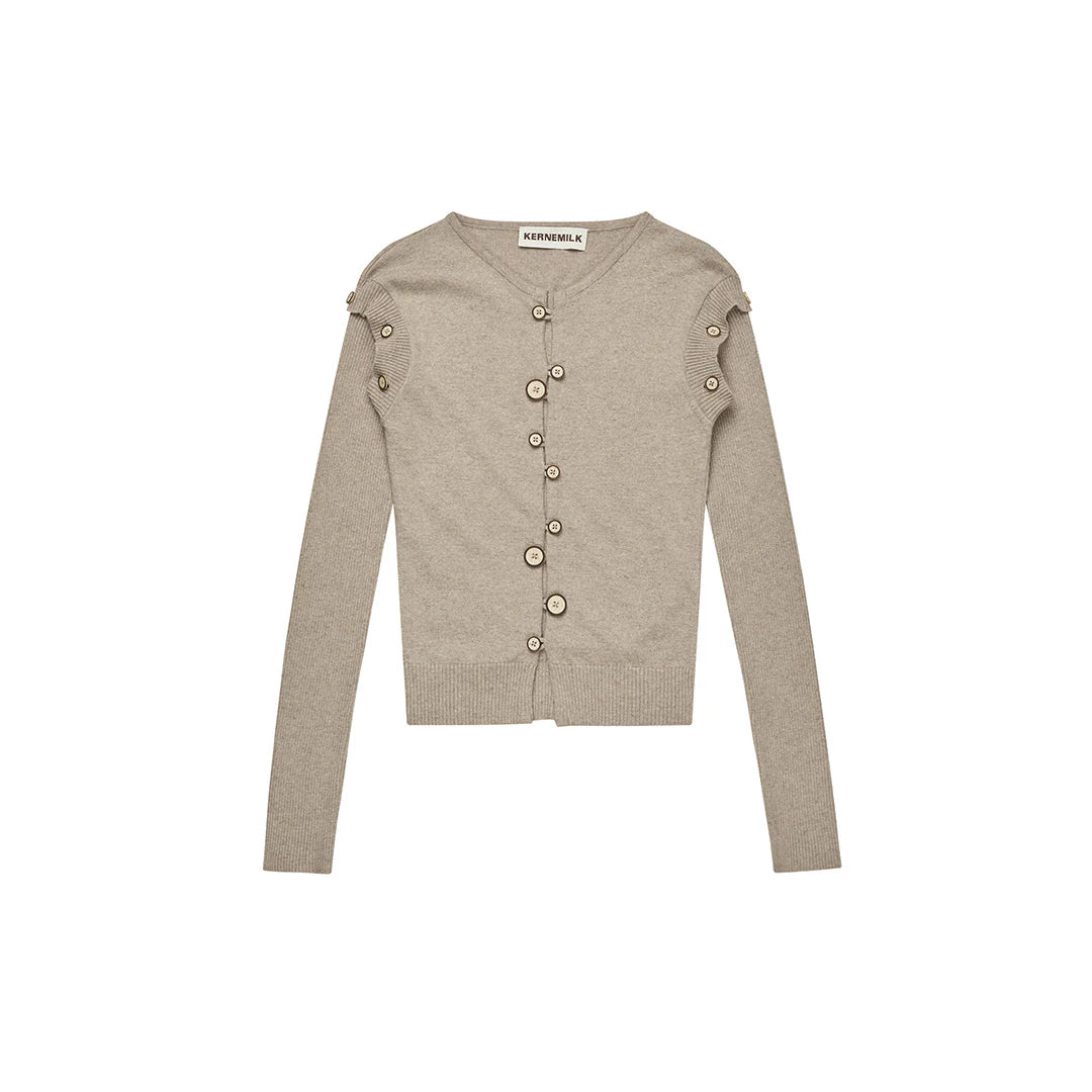 Kernemilk - Caroline Cardigan - Beige Melange