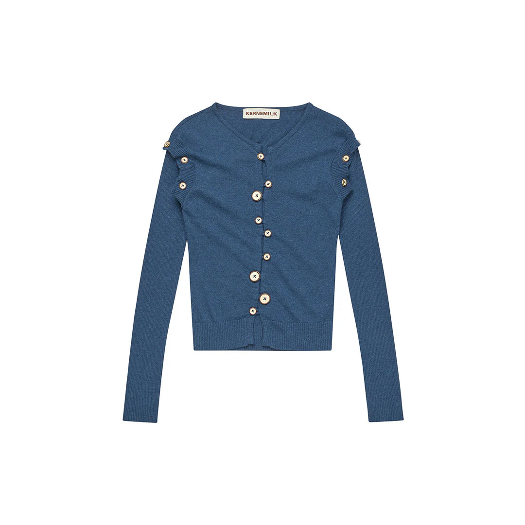 Kernemilk - Caroline Cardigan - Navy Blue Melange
