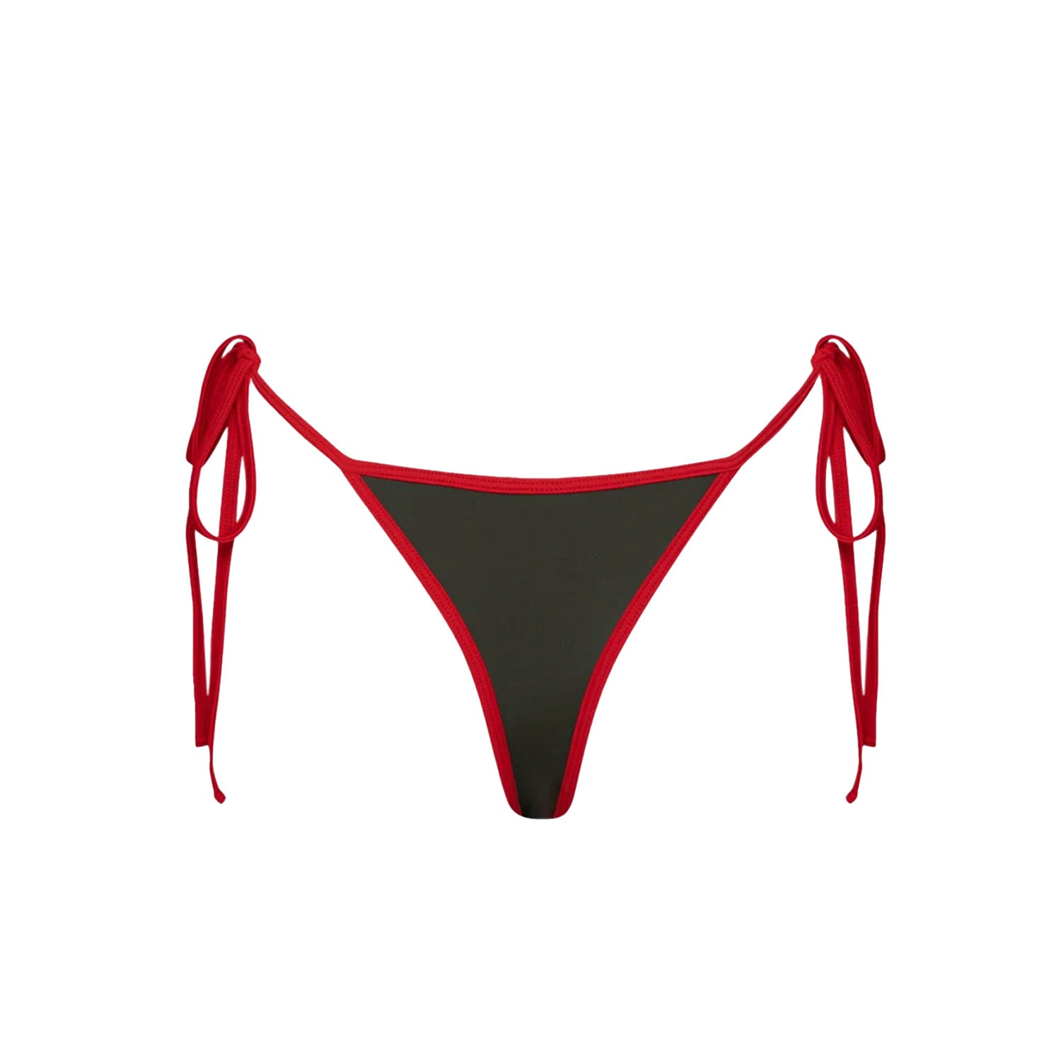 Dirt - Bikini Bottom - Red/Khaki