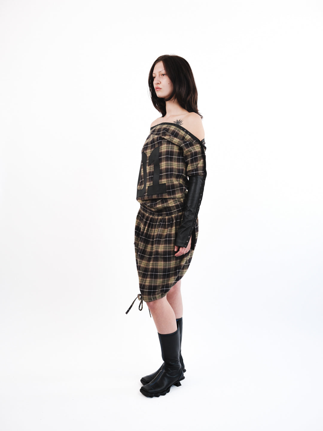 Urte Kat - Snap 01 Dress - Tartan
