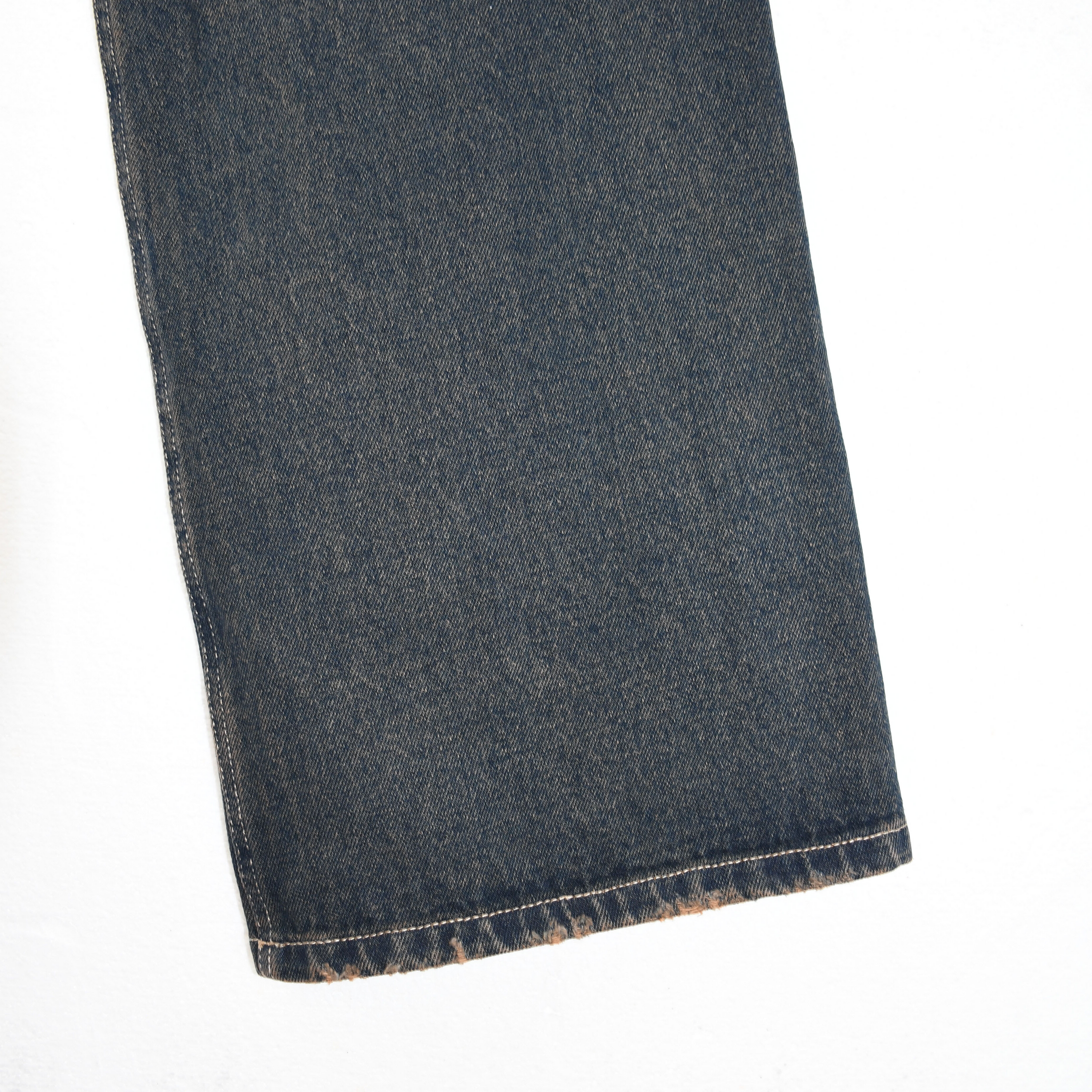 KAHE - Back Buckle Wide Leg Jean - Indigo Fade