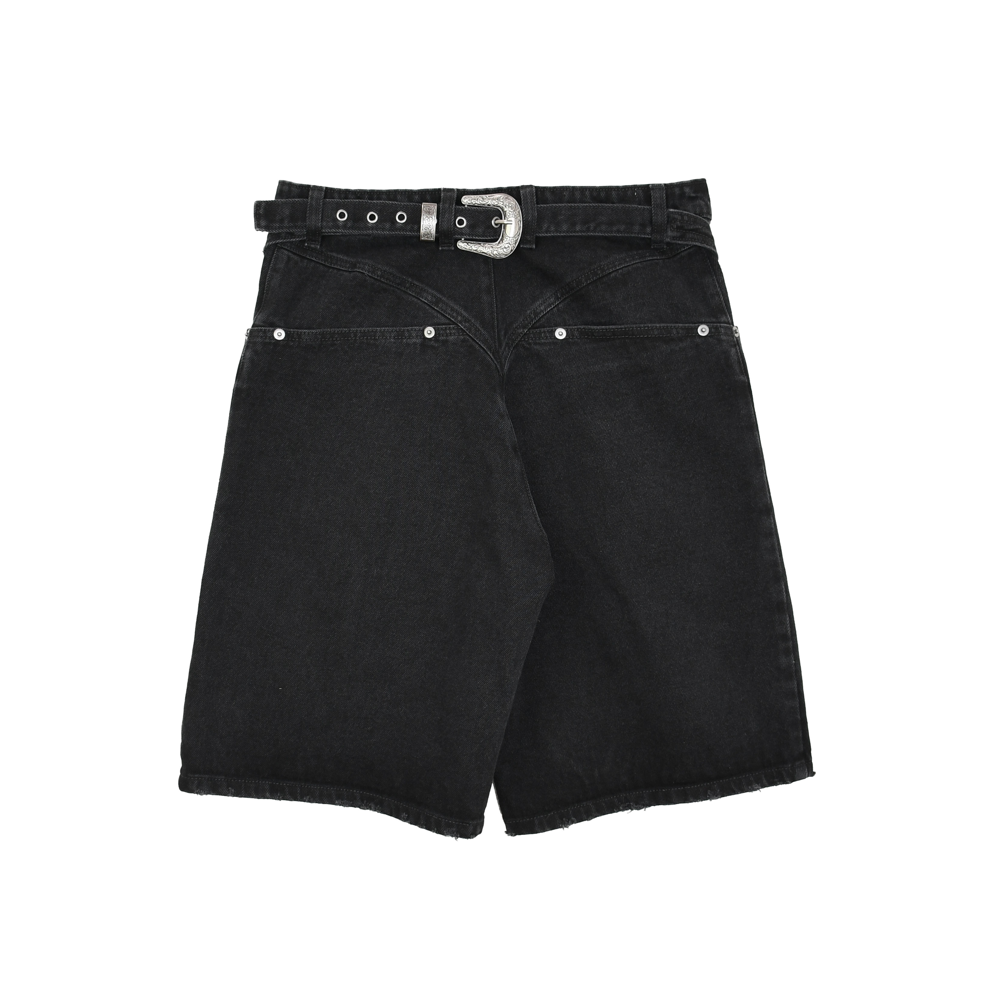 KAHE - Back Buckle Short - Black