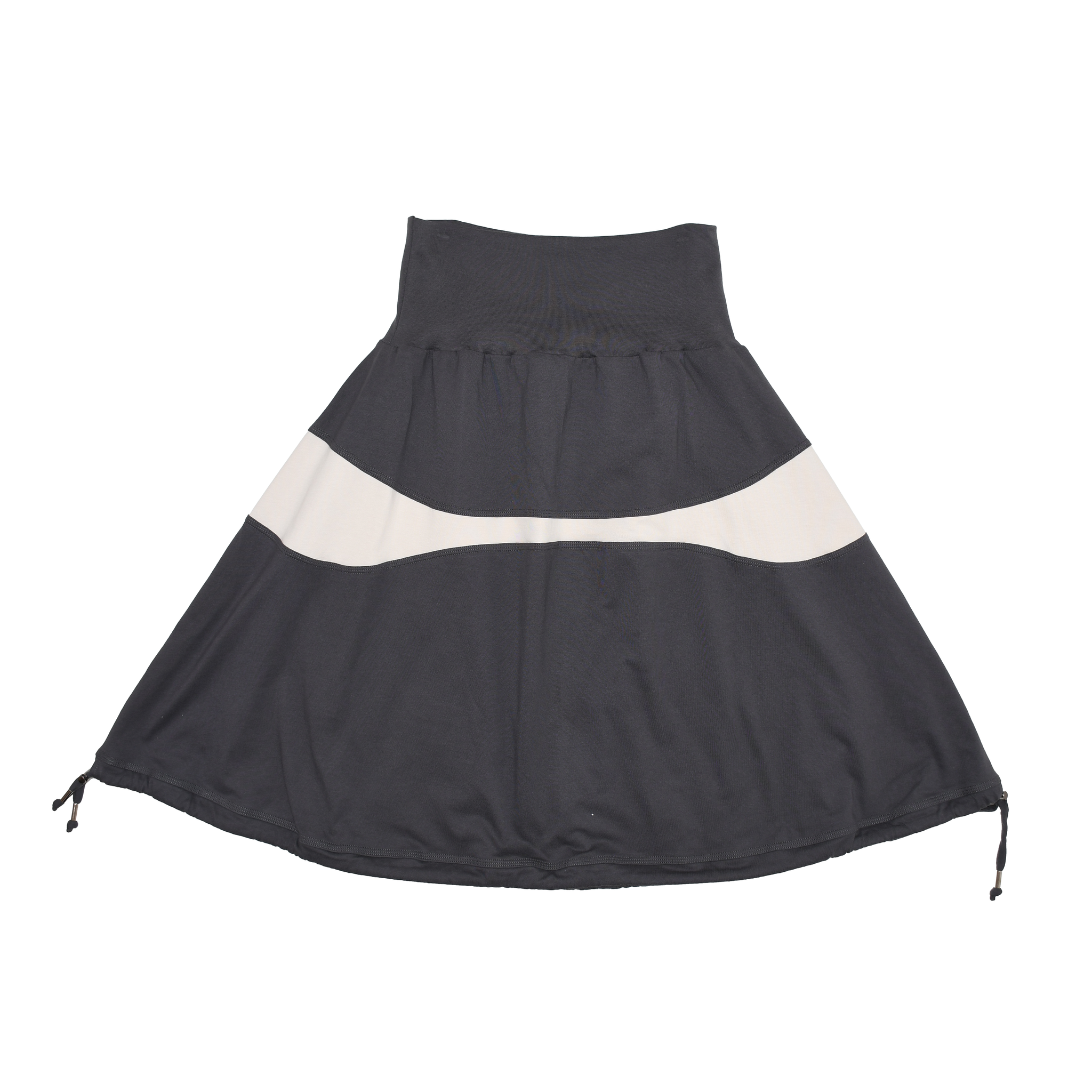 TOILÈ STUDIOS - Plug Reversible Balloon Skirt - Charcoal / Cream