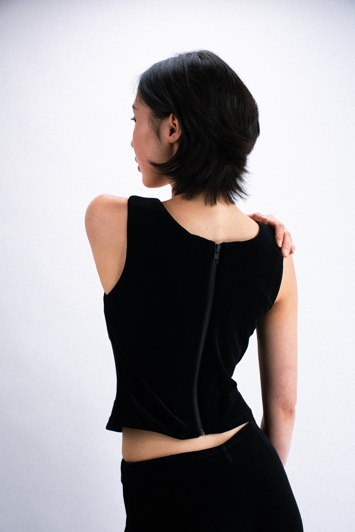 MIAOU - Imogene Corset - Black Velvet
