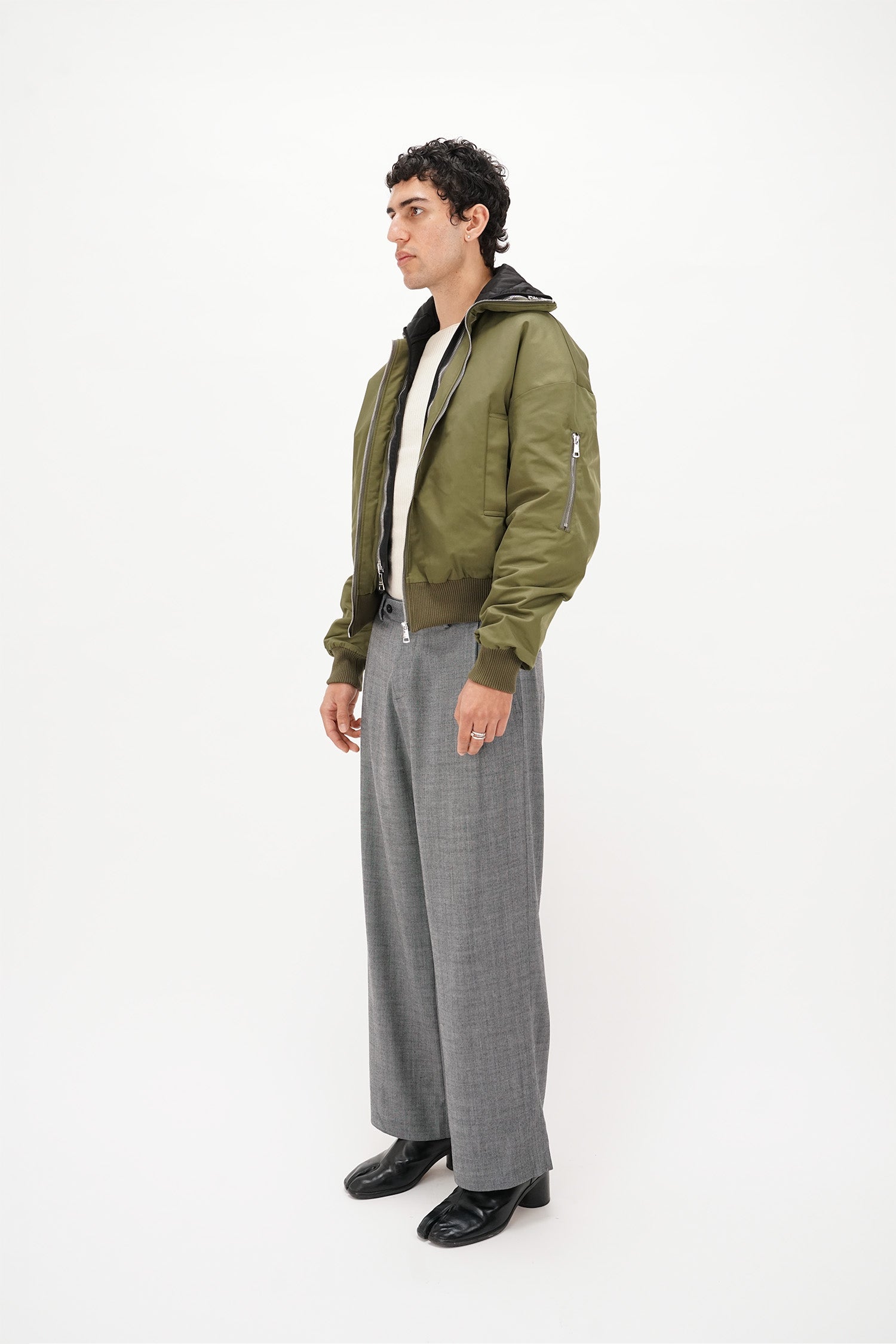 Wynn Hamlyn - Pleated Trousers - Black/White