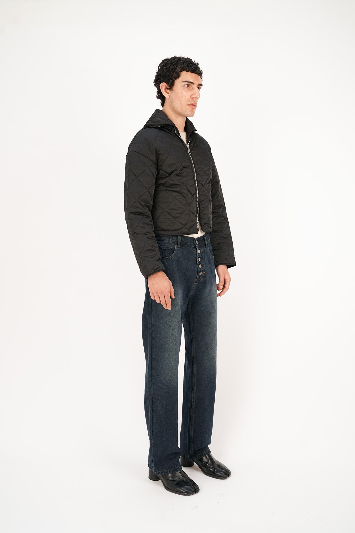 Wynn Hamlyn - Button Fly Classic Jeans - Dark Wash Indigo