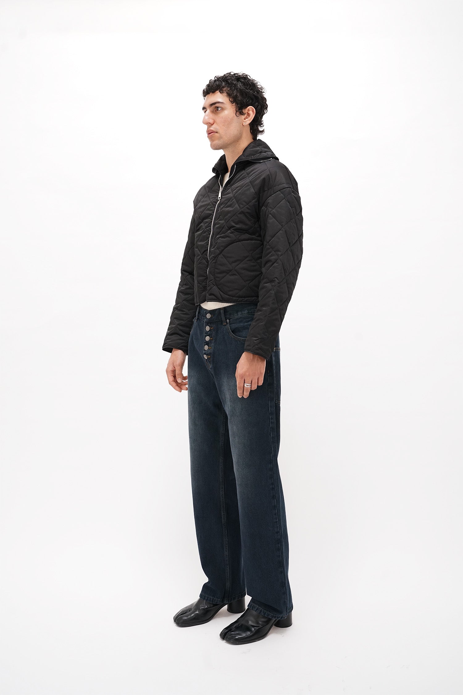 Wynn Hamlyn - Button Fly Classic Jeans - Dark Wash Indigo