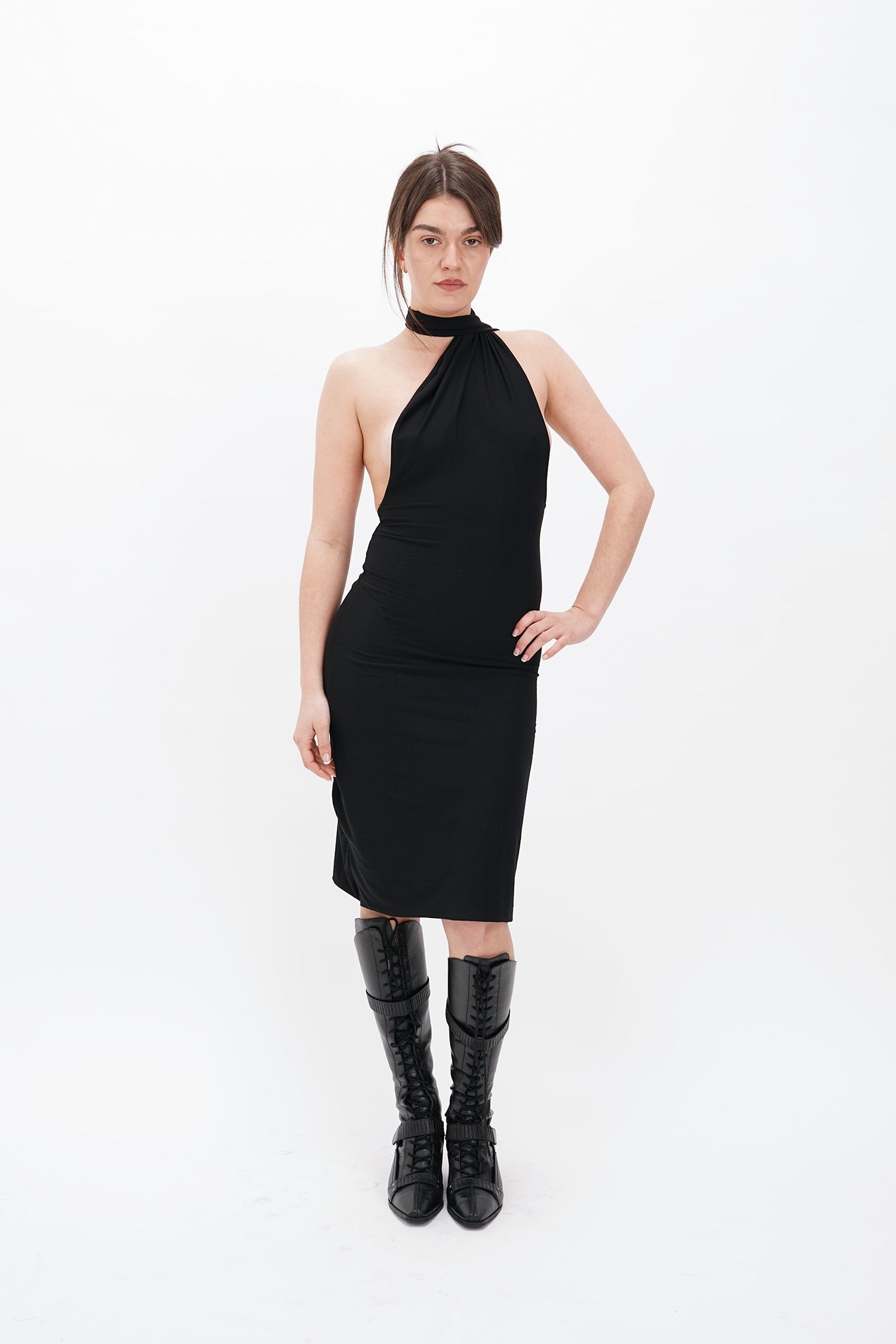 It's My Roommates - Weighted Halter Dress