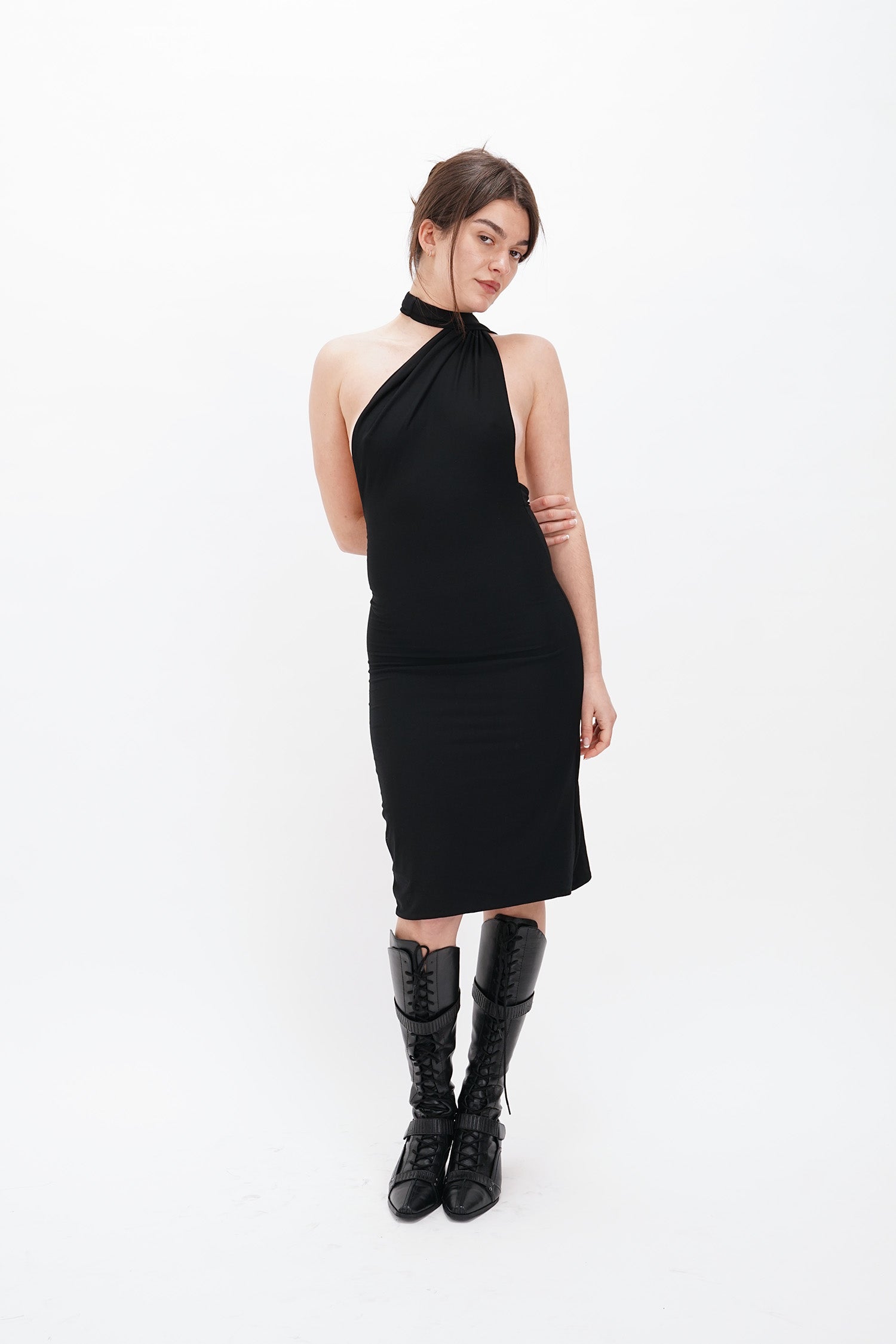 It's My Roommates - Weighted Halter Dress