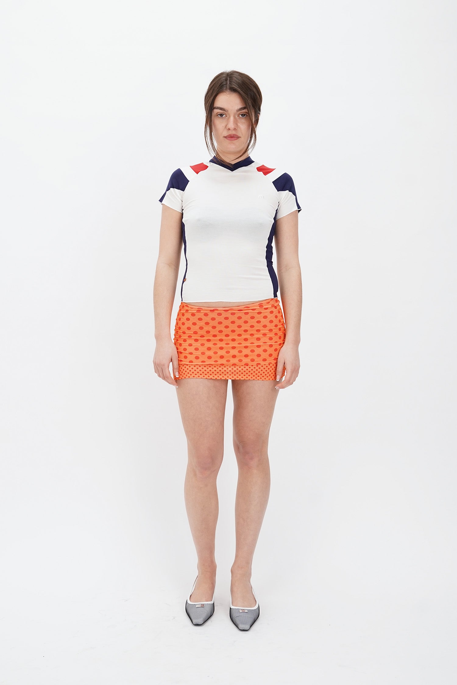 Miaou - Mel Tee - White/Navy/Red