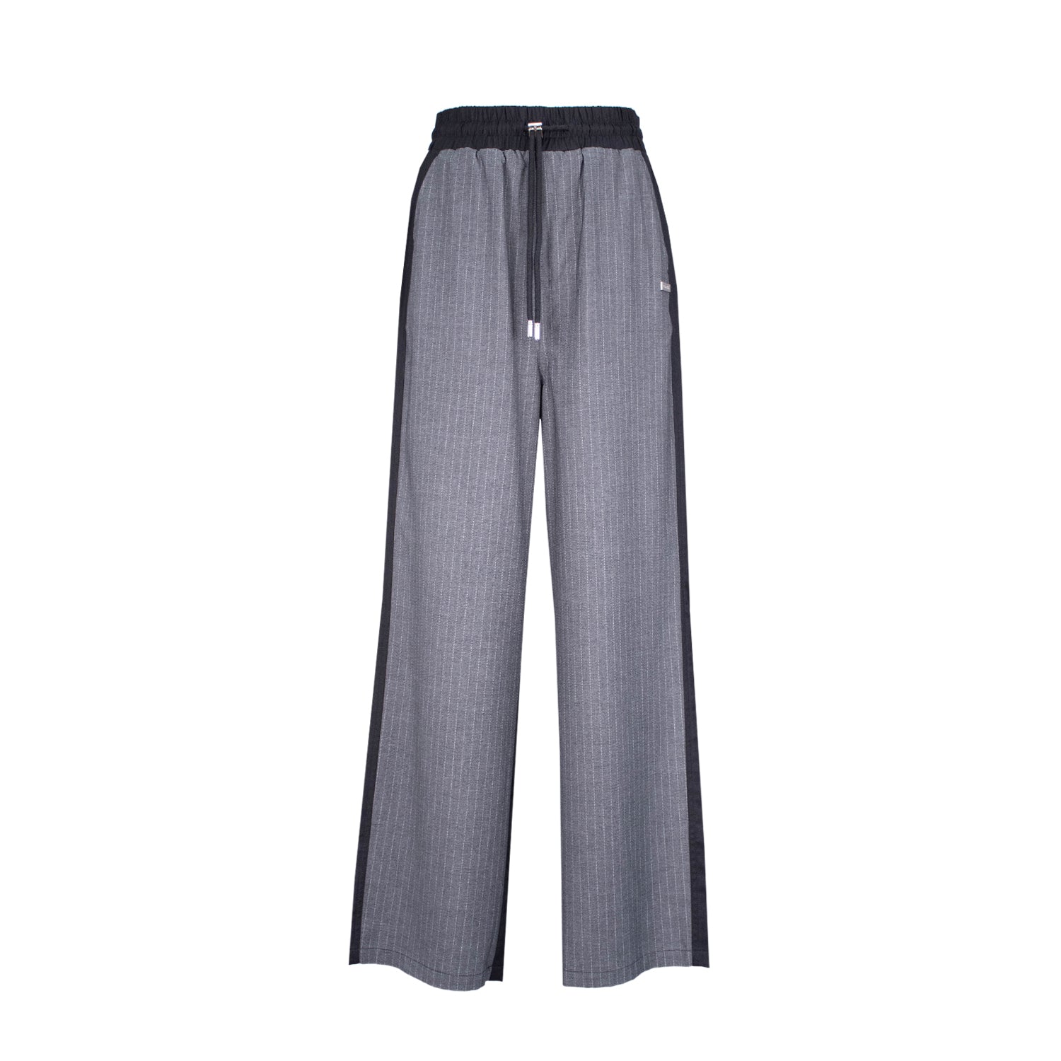 ESS.BEE - Tracksuit Panel Pant - Grey Pinstripe/Black