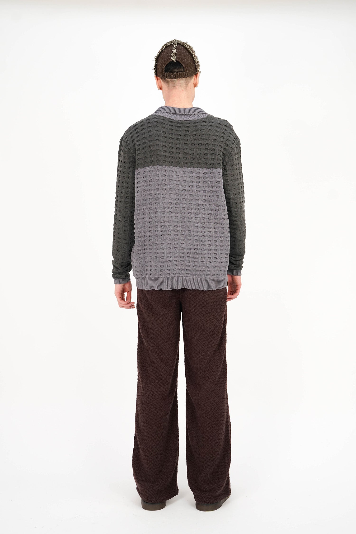 Isa Boulder - Chevron Trousers - Dark Brown