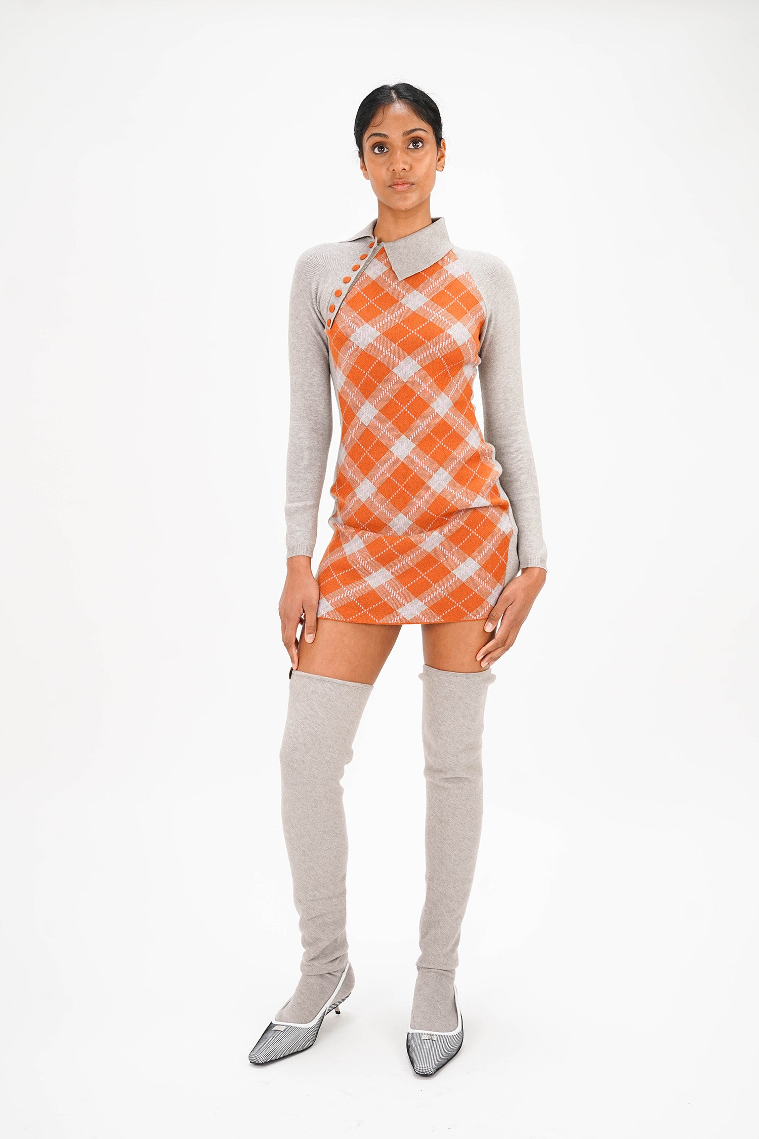 Isa Boulder - Tight High Sock - Light Grey