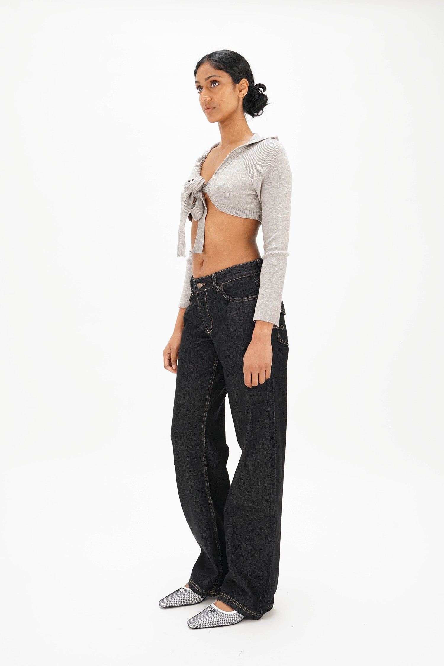 Isa Boulder - Tied Hoodie - Light Grey