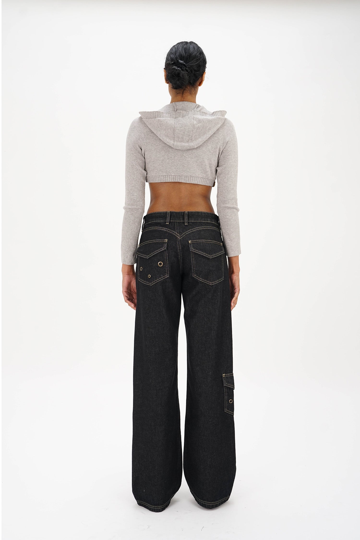 Isa Boulder - Tied Hoodie - Light Grey