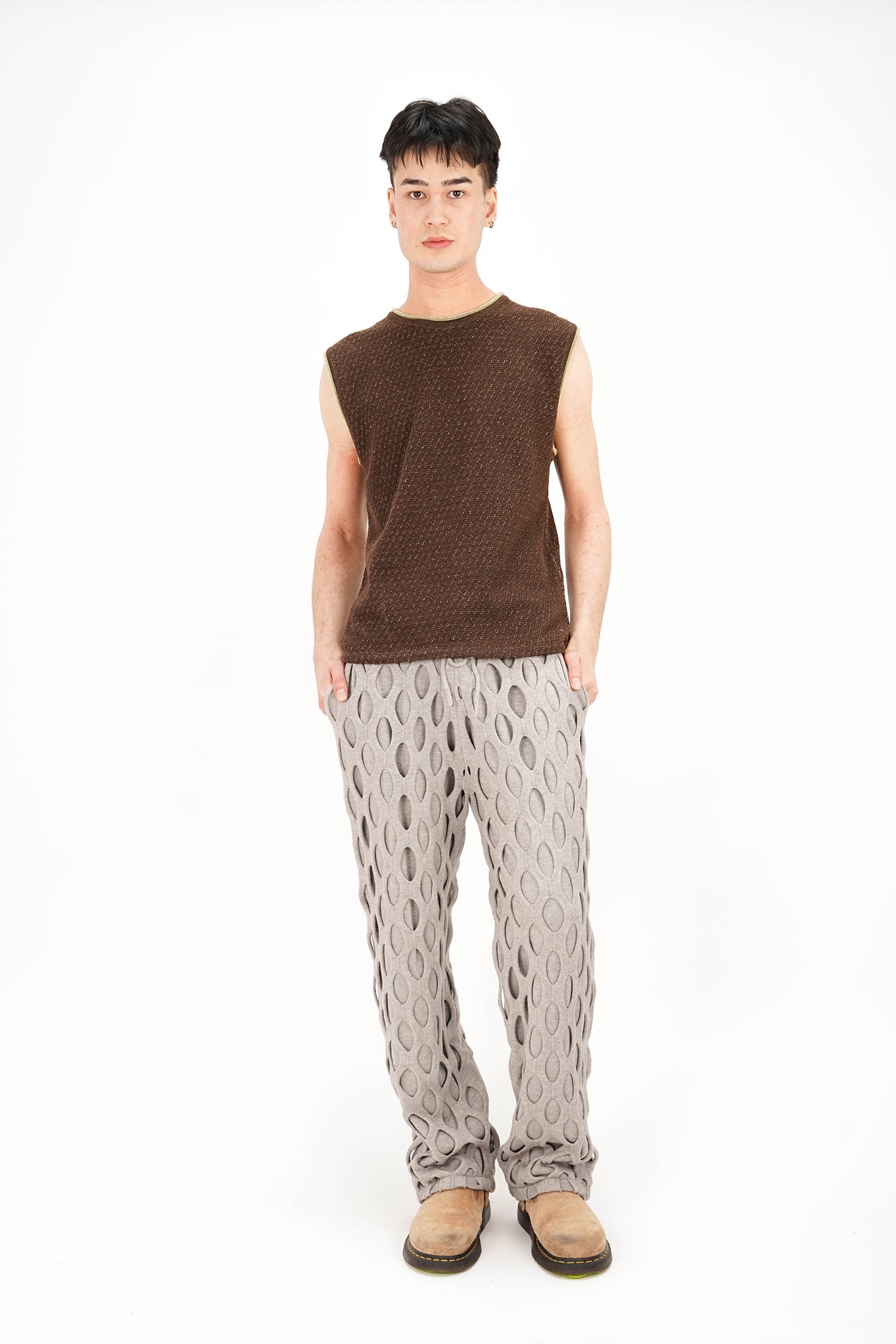 Isa Boulder - Mesh Pants - Light Grey