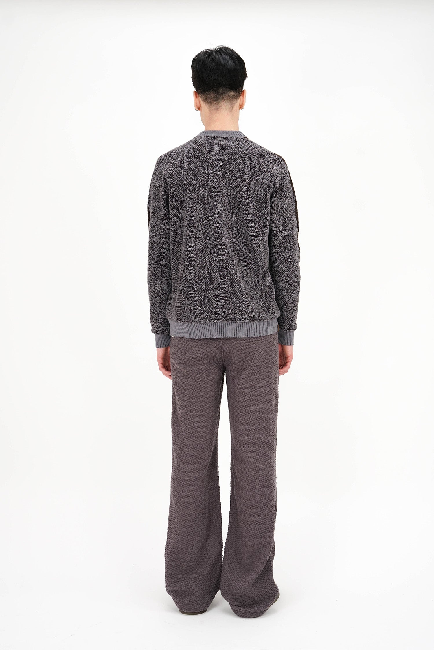 Isa Boulder - Chevron Trousers - Dark Grey
