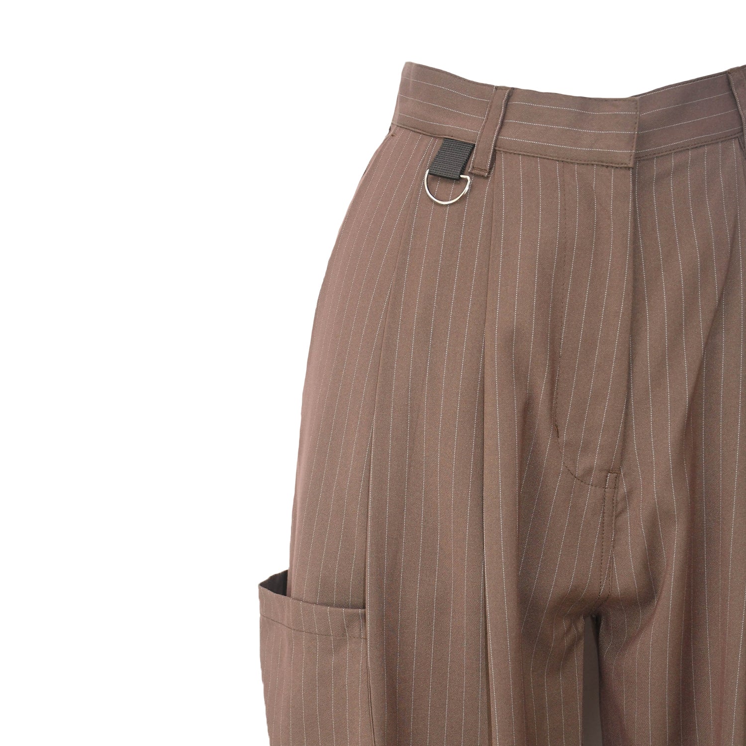 ESS.BEE - Pinstripe Trousers - Brown