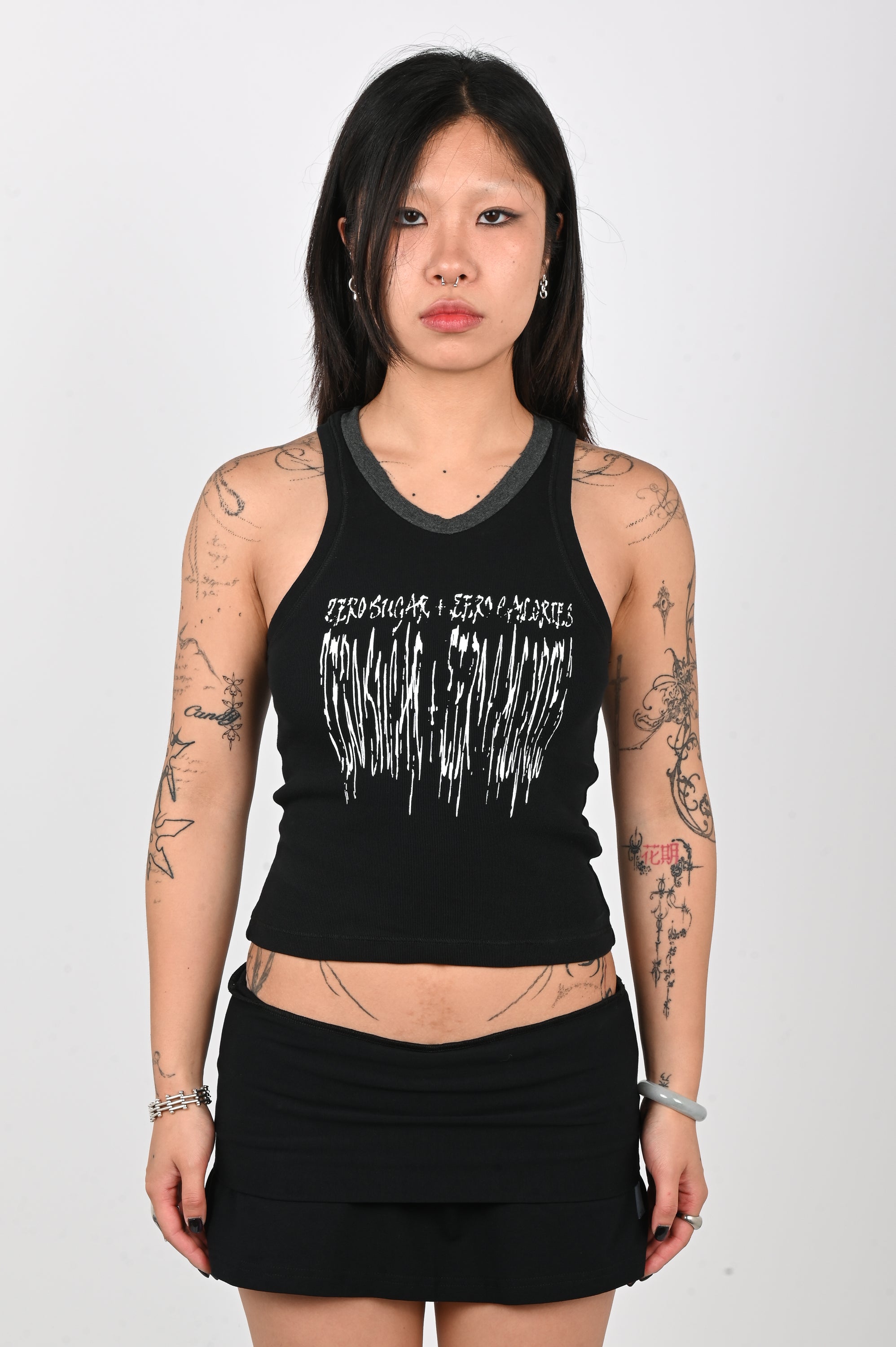 Club Venus - Zero Energy Tank - Black/White