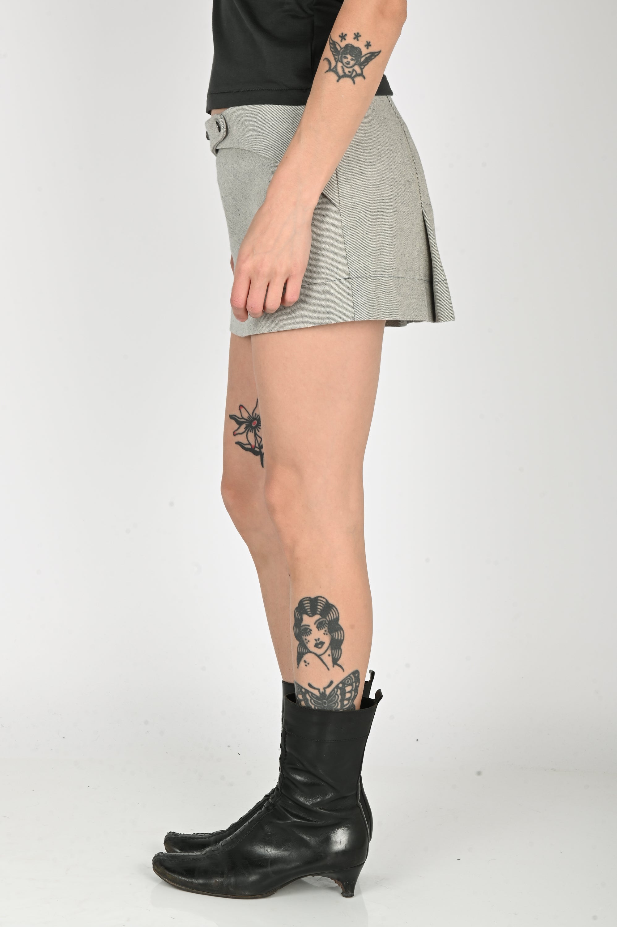 L.H - Duo Skirt - Light Grey