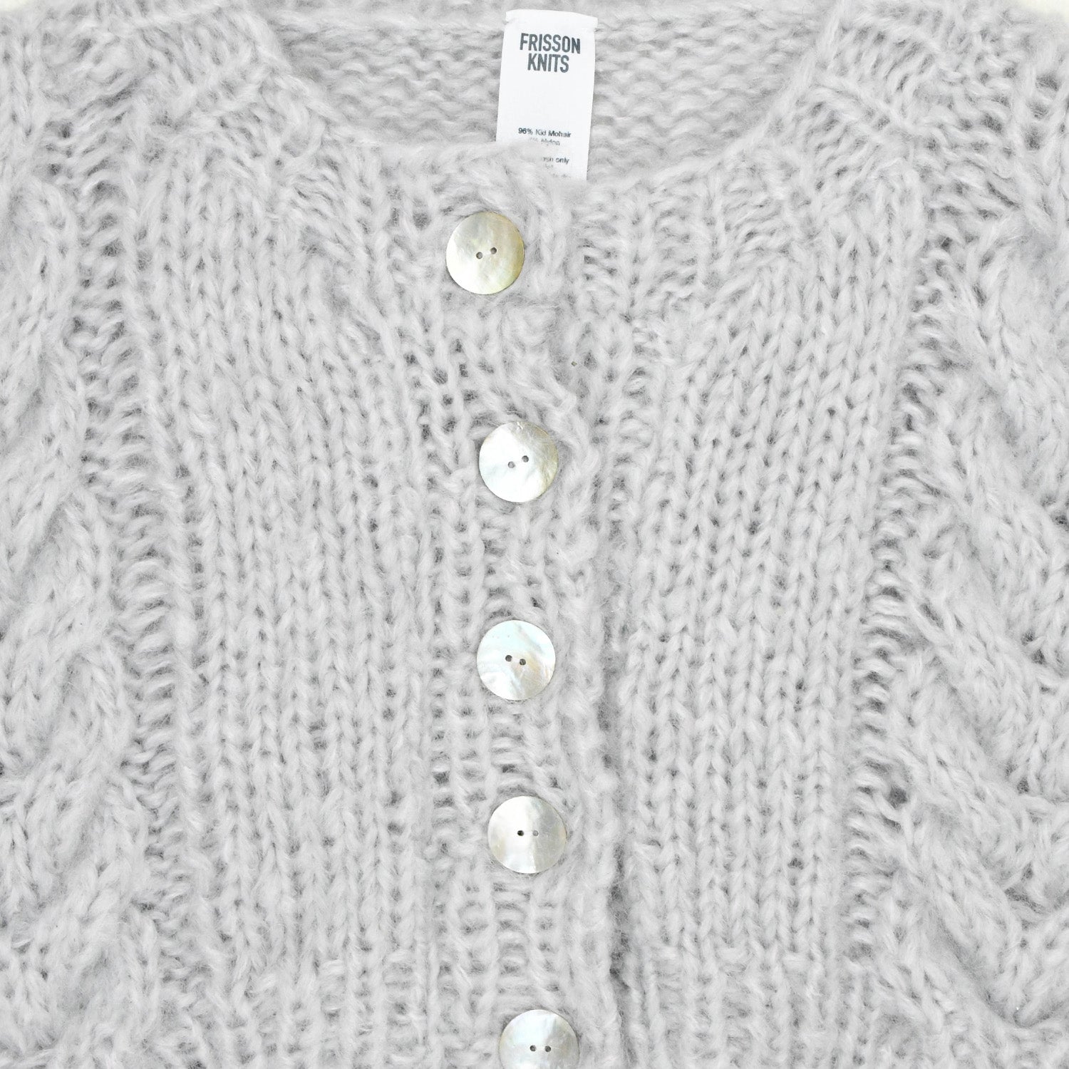 Frisson Knits - Francesca Cardigan - White