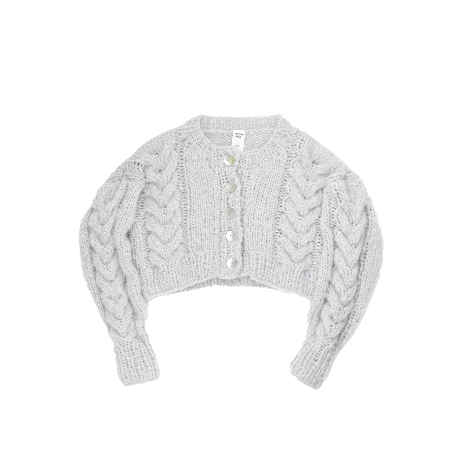 Frisson Knits - Francesca Cardigan - White