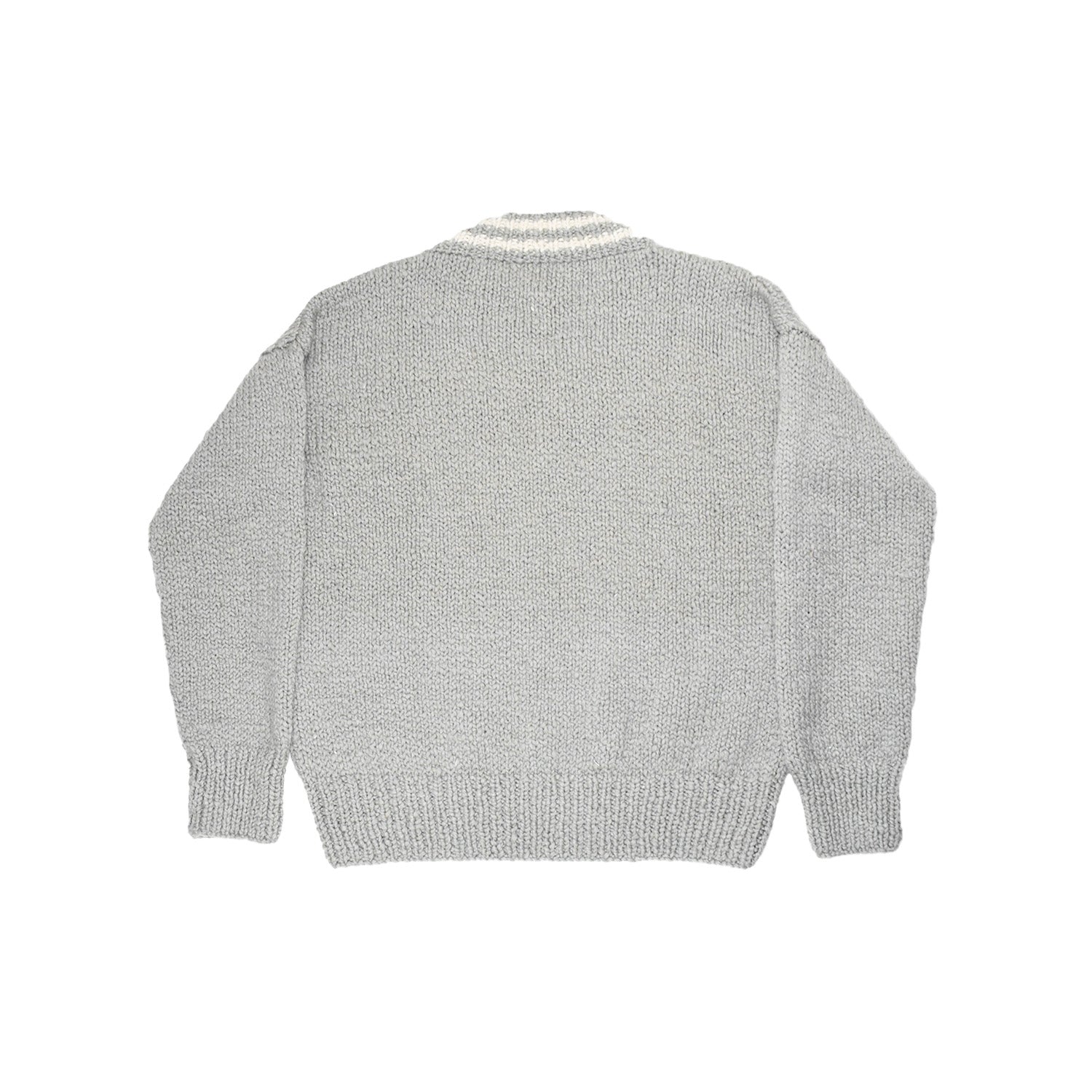 Frisson Knits - Winnie V Neck  - Light Grey