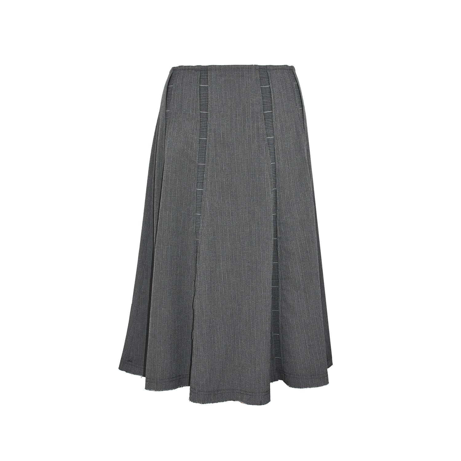 greta garmel grey mid length skirt