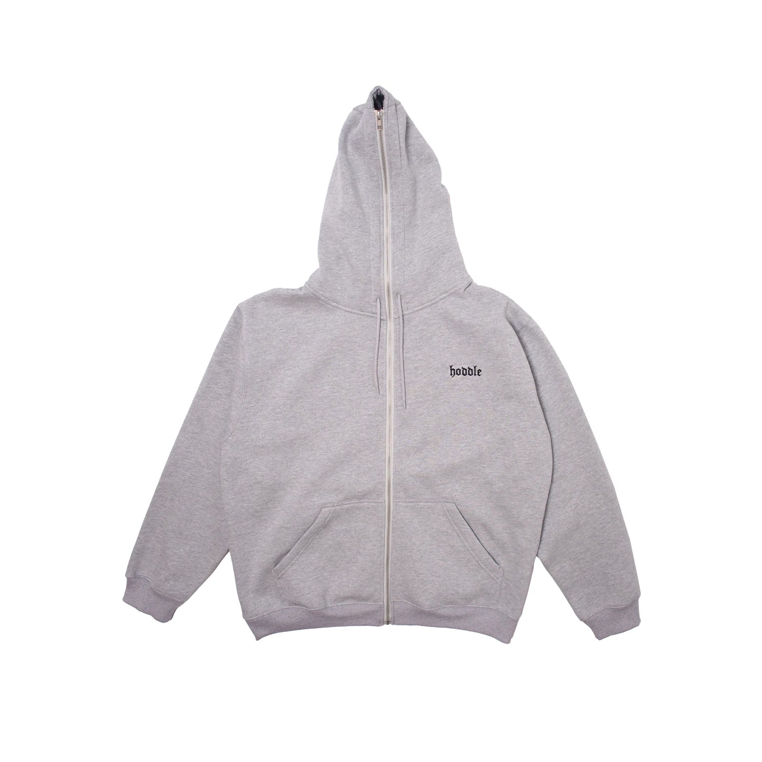 Hoddle - Full Length Zip Hood - Grey