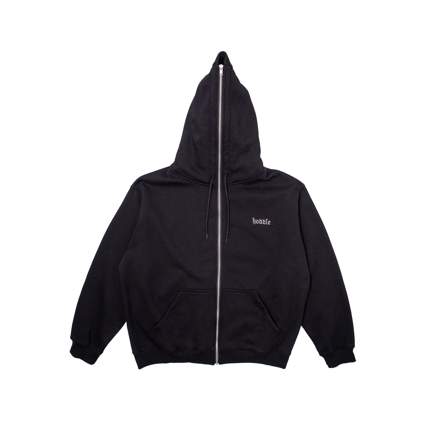 Hoddle - Full Length Zip Hood - Black