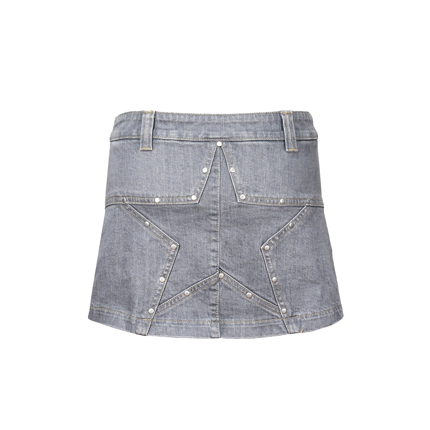 Hydra Opia - Bellatrix Studded Mini - Washed Denim