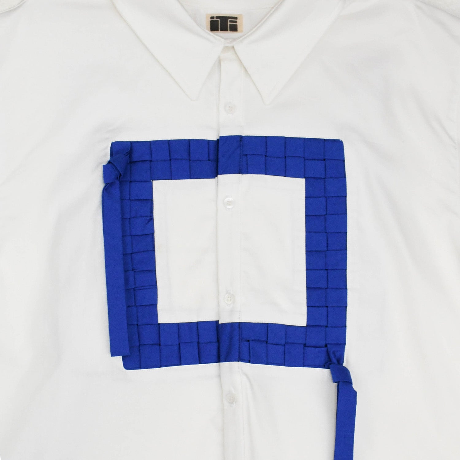 Iti Clothes - The Square (Long) - White/Cobalt