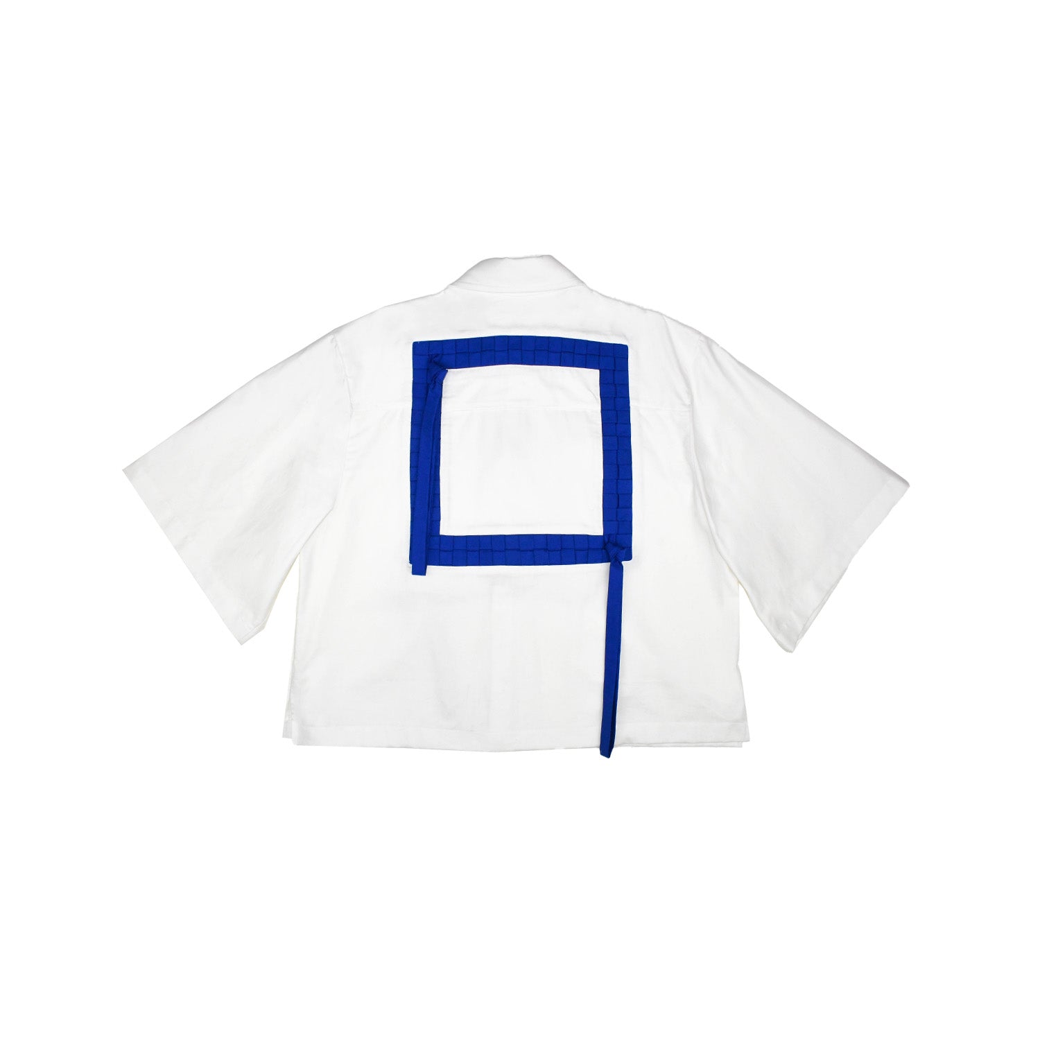 Iti Clothes - The Square (Cropped) - White/Cobalt