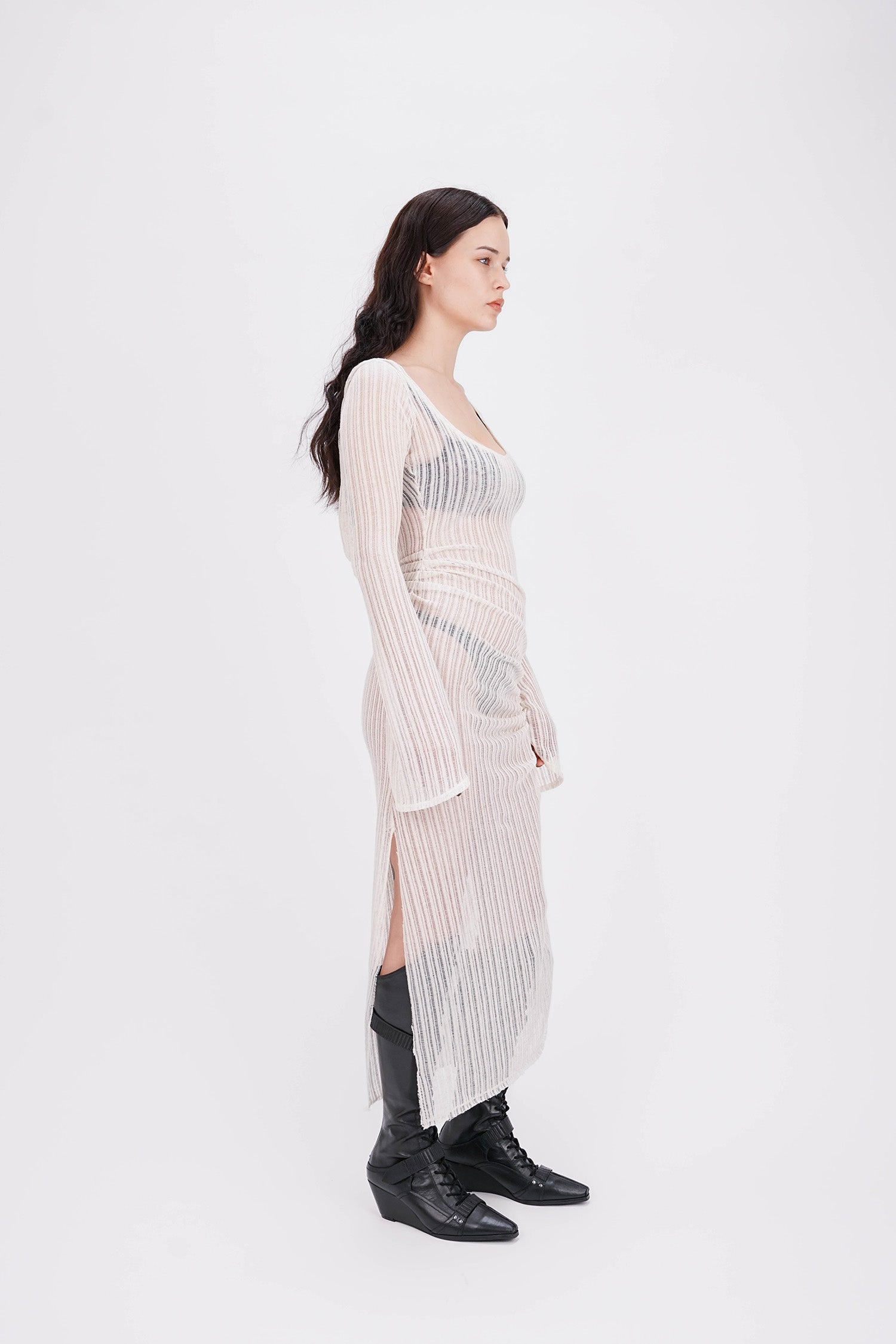 EMPATH - Kumo Hooded Dress - Off White