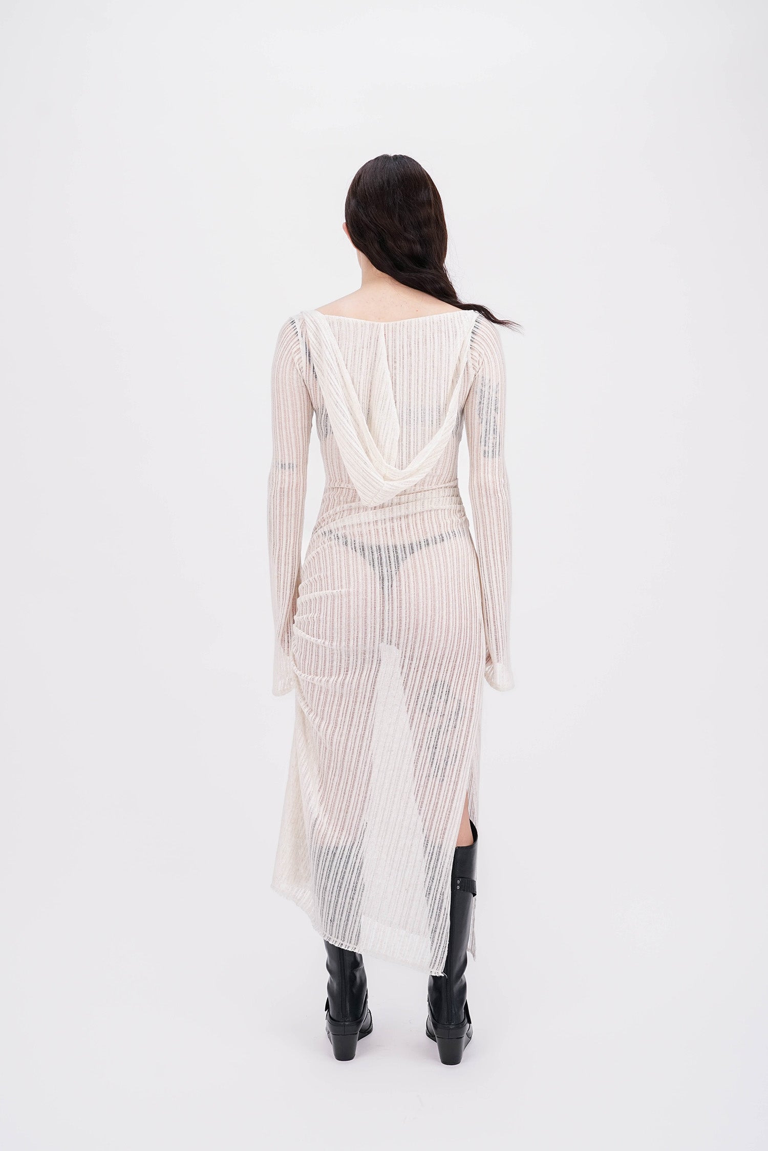 EMPATH - Kumo Hooded Dress - Off White