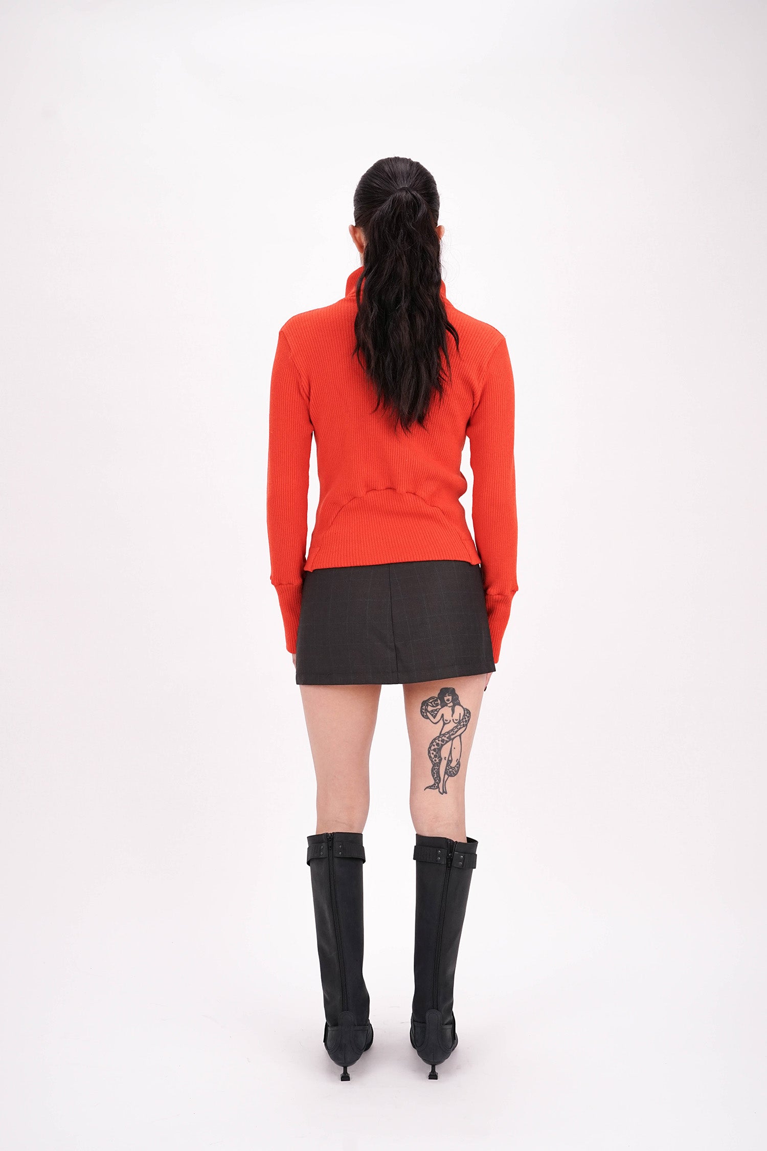 L.H - Cargo Cardigan - Orange